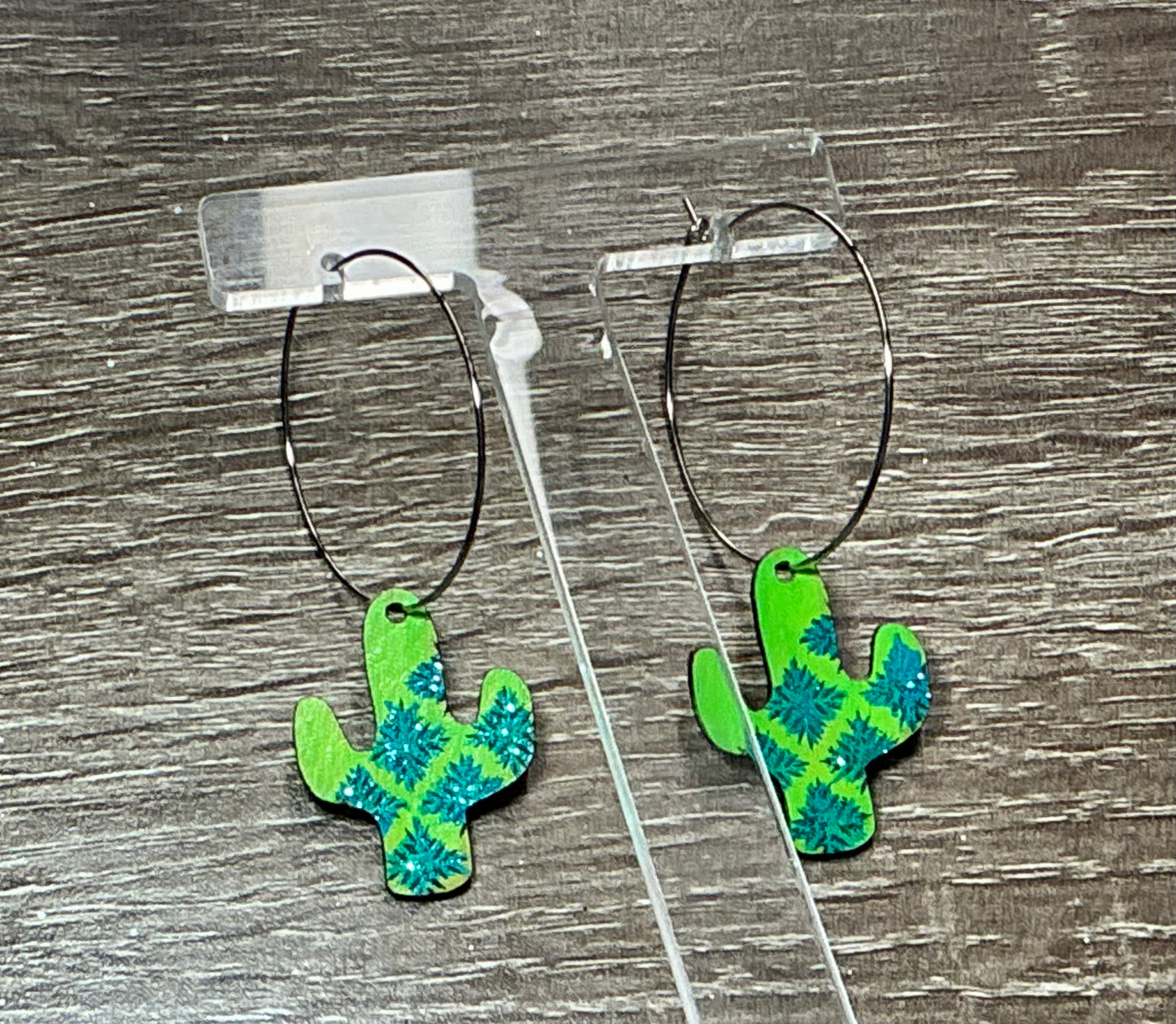 Deco Style Cactus Earrings