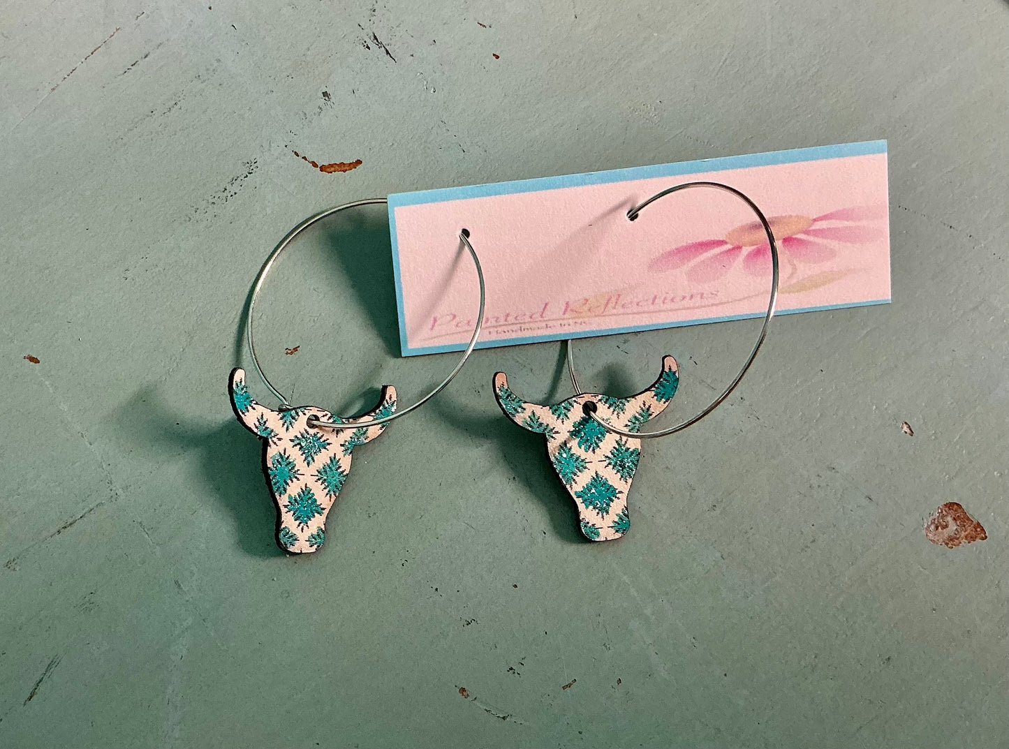 Cow Head Earrings
