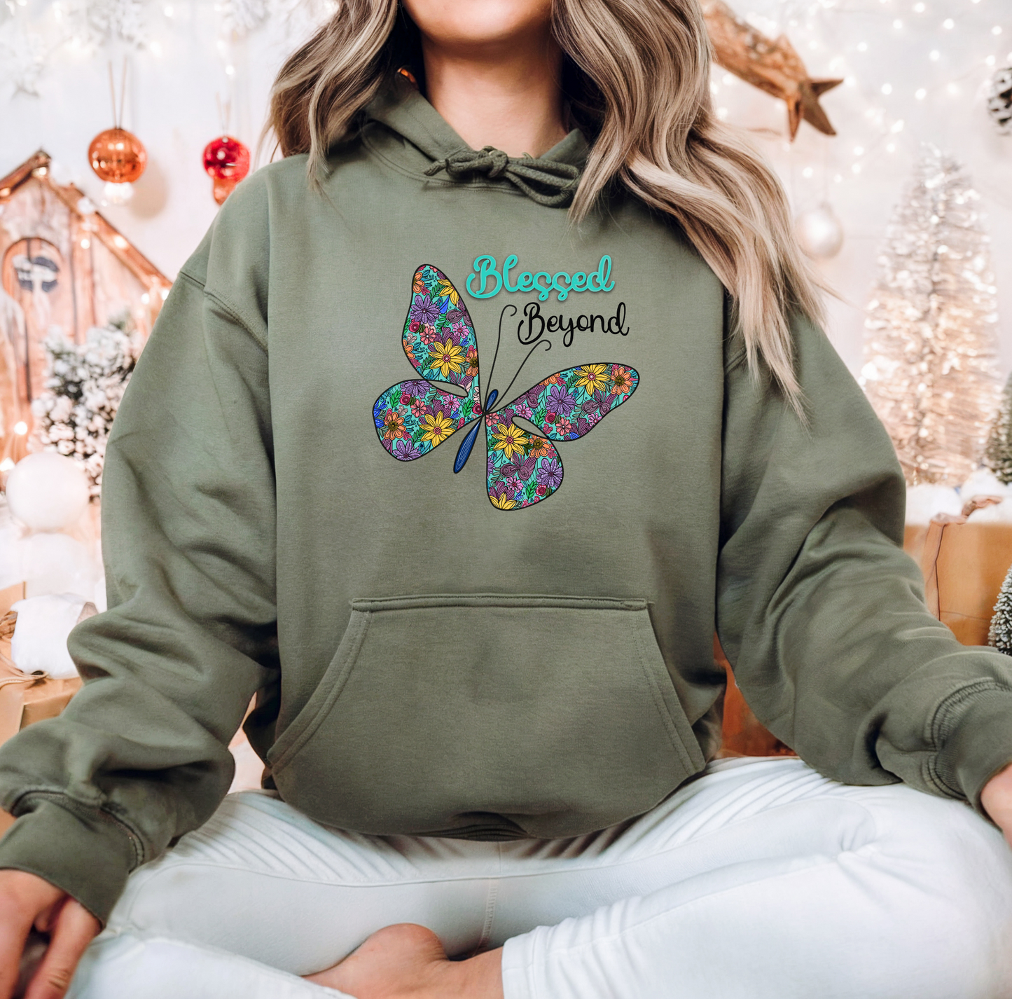 Blessed Butterfly Hooded Sweatshirt