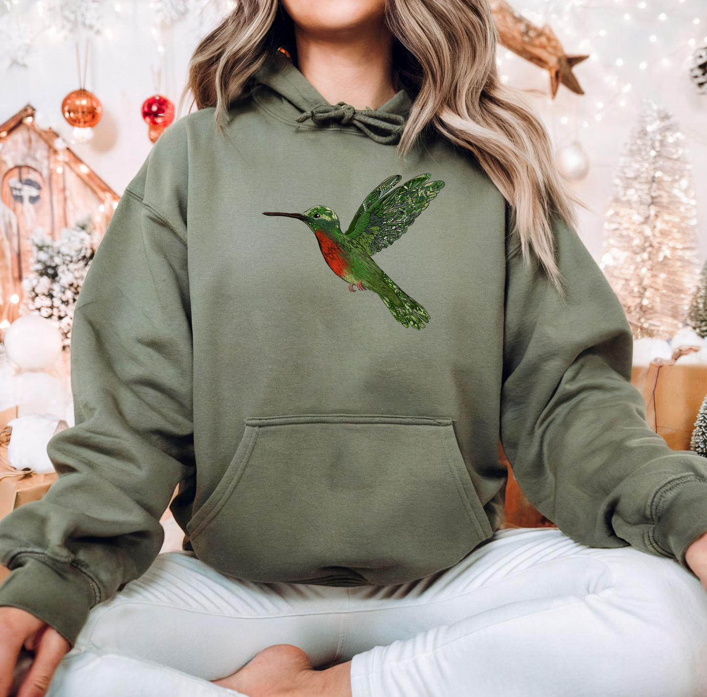 Hummingbird Hooded Sweatshirt,