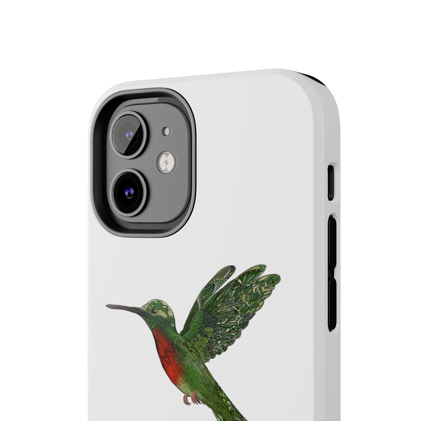 Phone Case - Hummingbird Drawing with Philippians 4:13 Verse