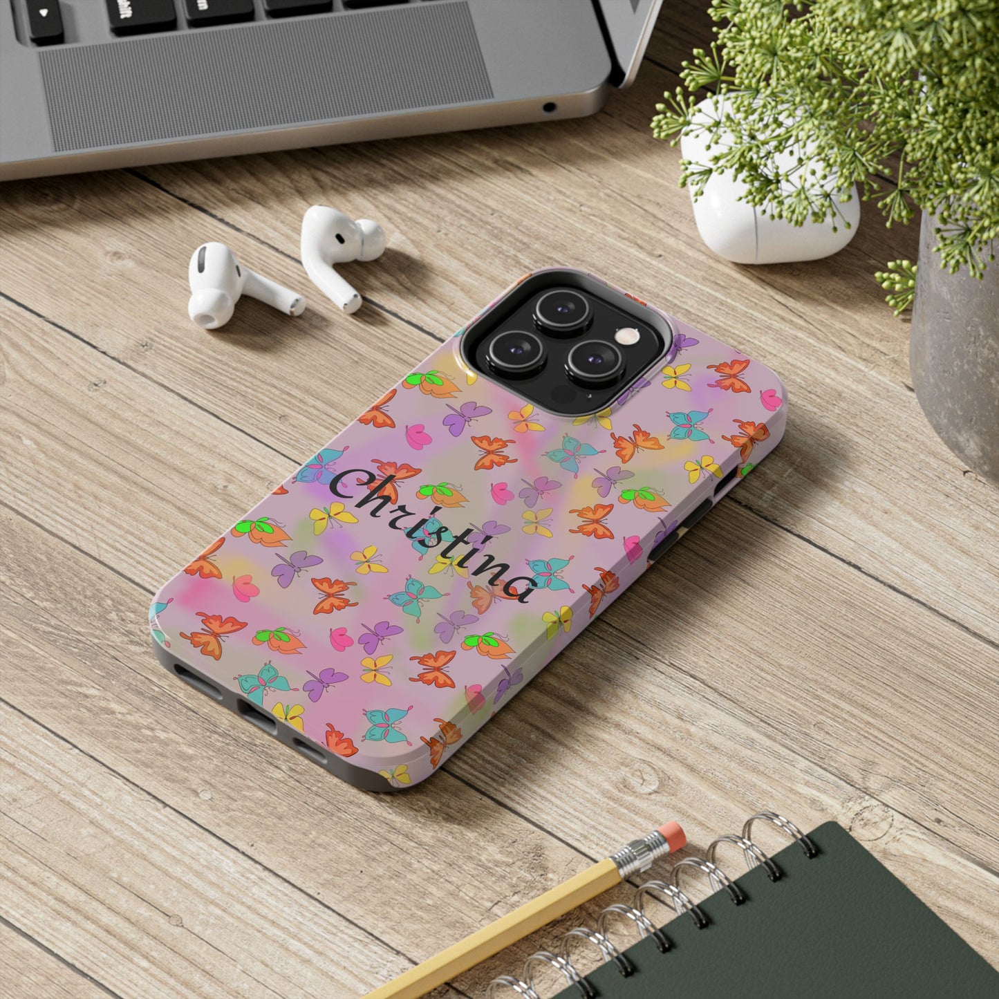 Butterfly Phone Case Personalized with Name