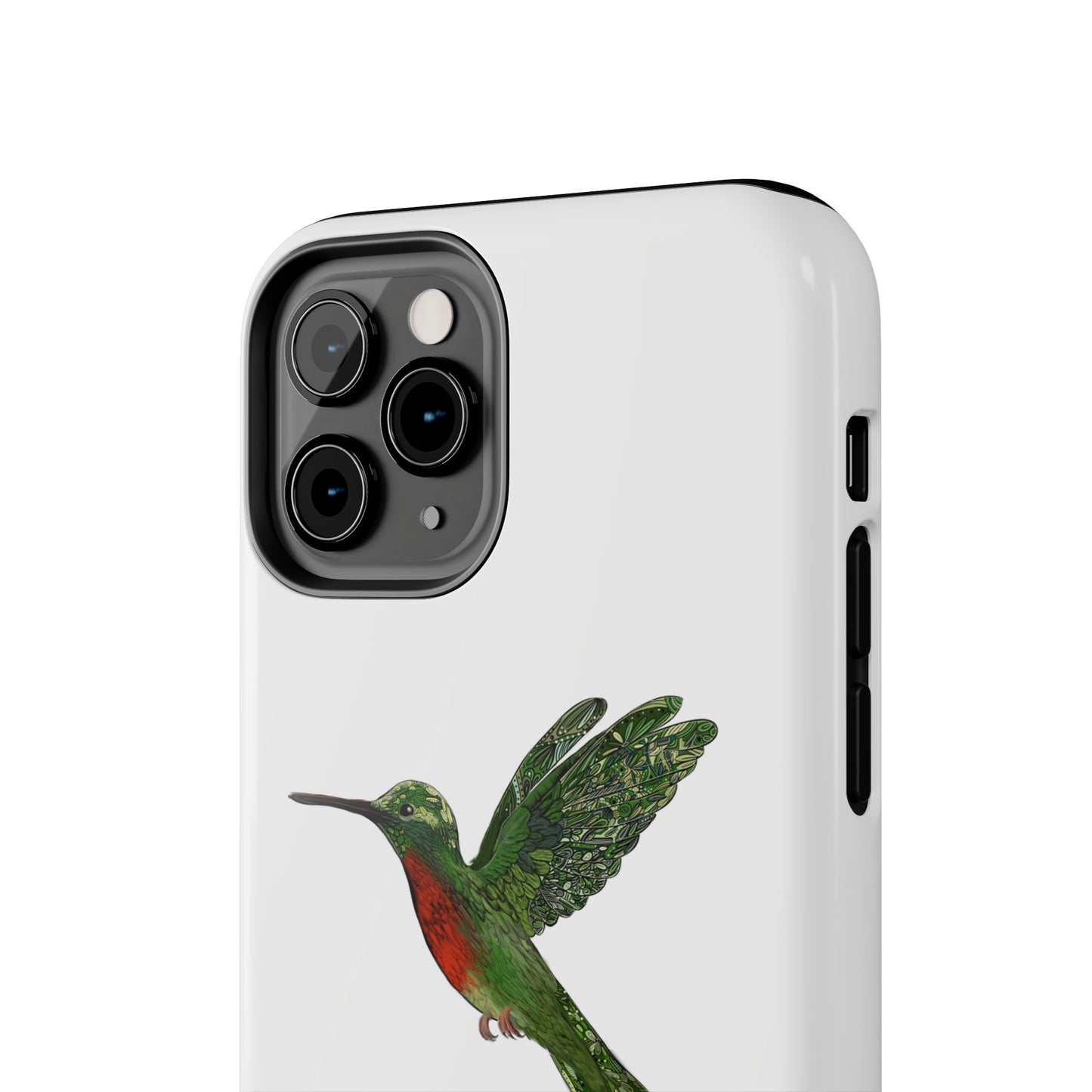 Phone Case - Hummingbird Drawing with Philippians 4:13 Verse