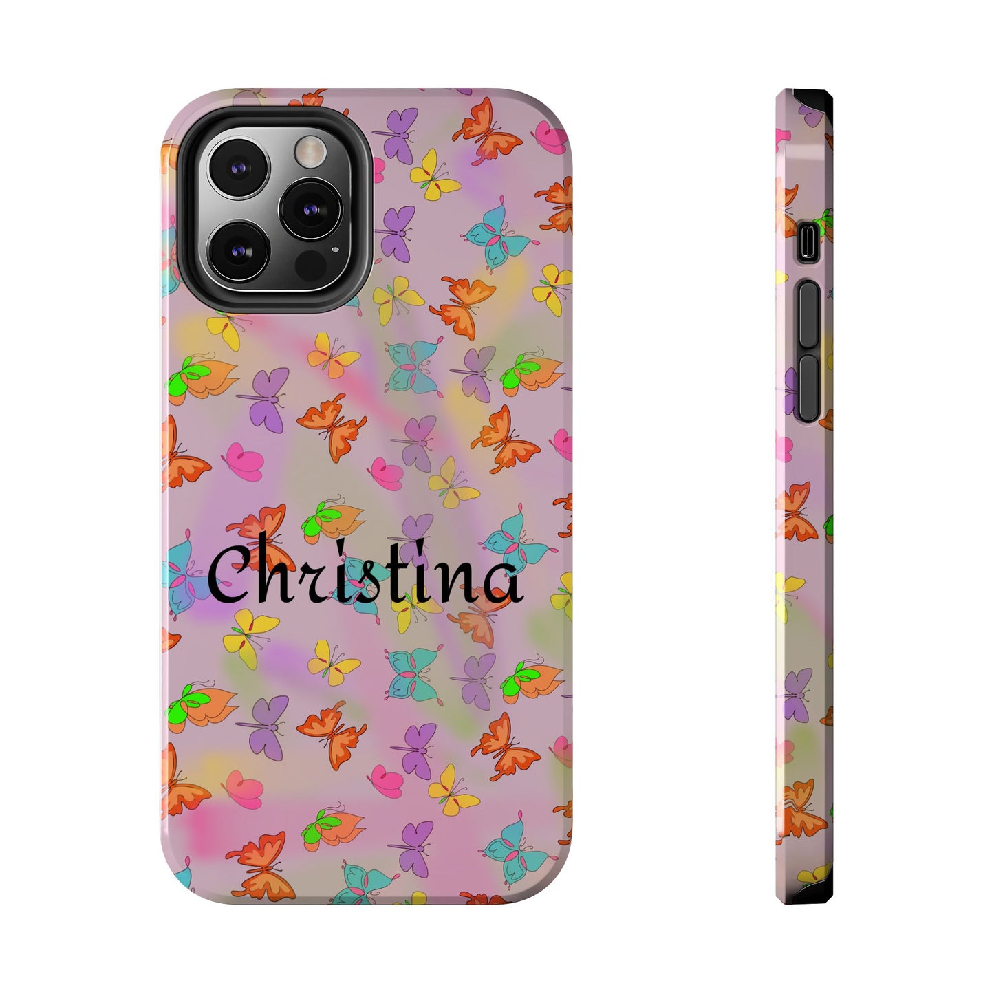 Butterfly Phone Case Personalized with Name