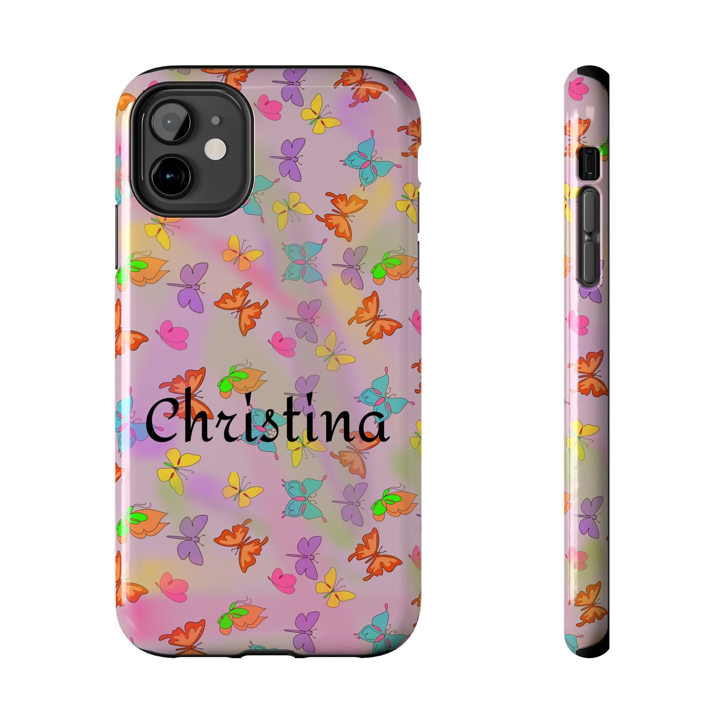 Butterfly Phone Case Personalized with Name