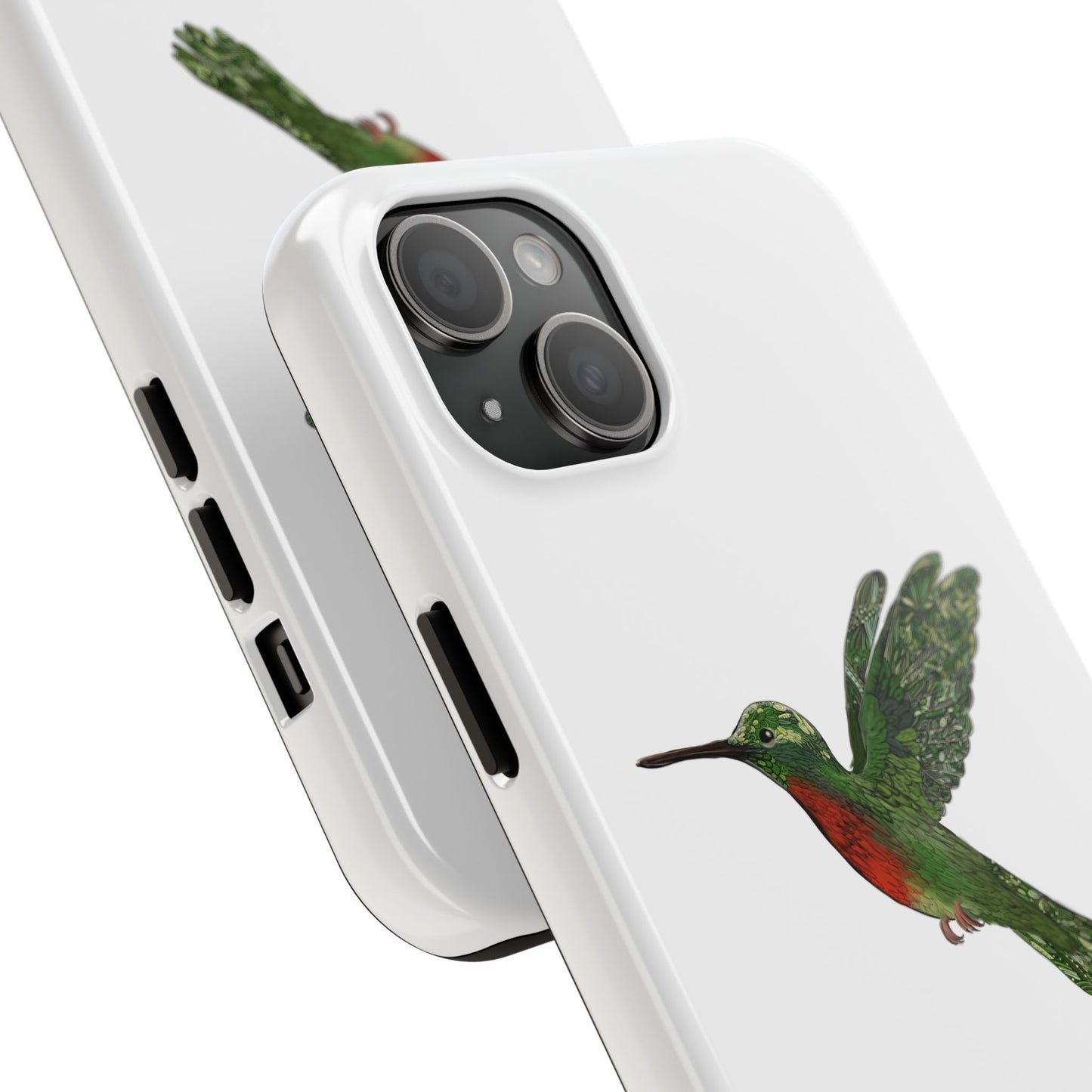 Phone Case - Hummingbird Drawing with Philippians 4:13 Verse