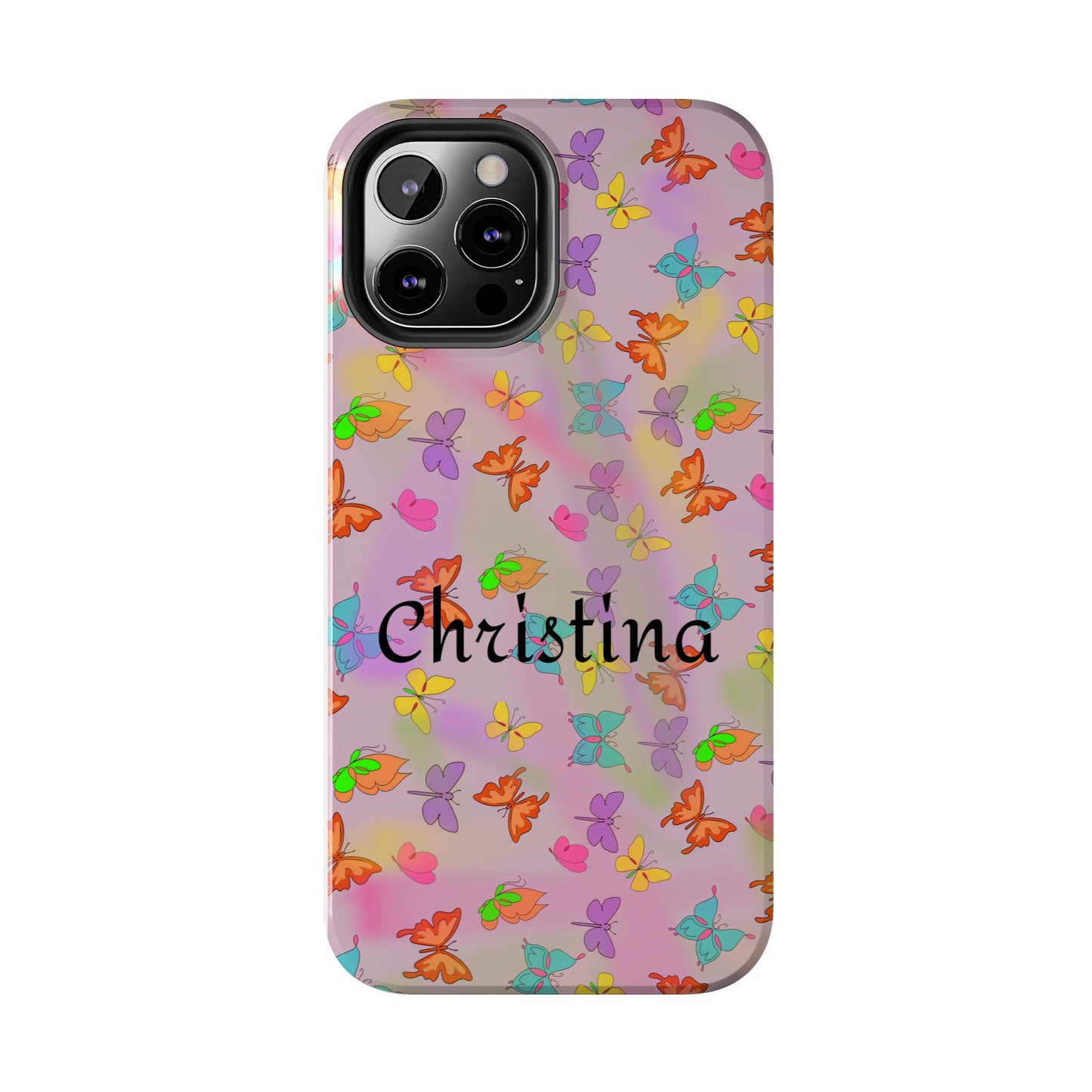 Butterfly Phone Case Personalized with Name