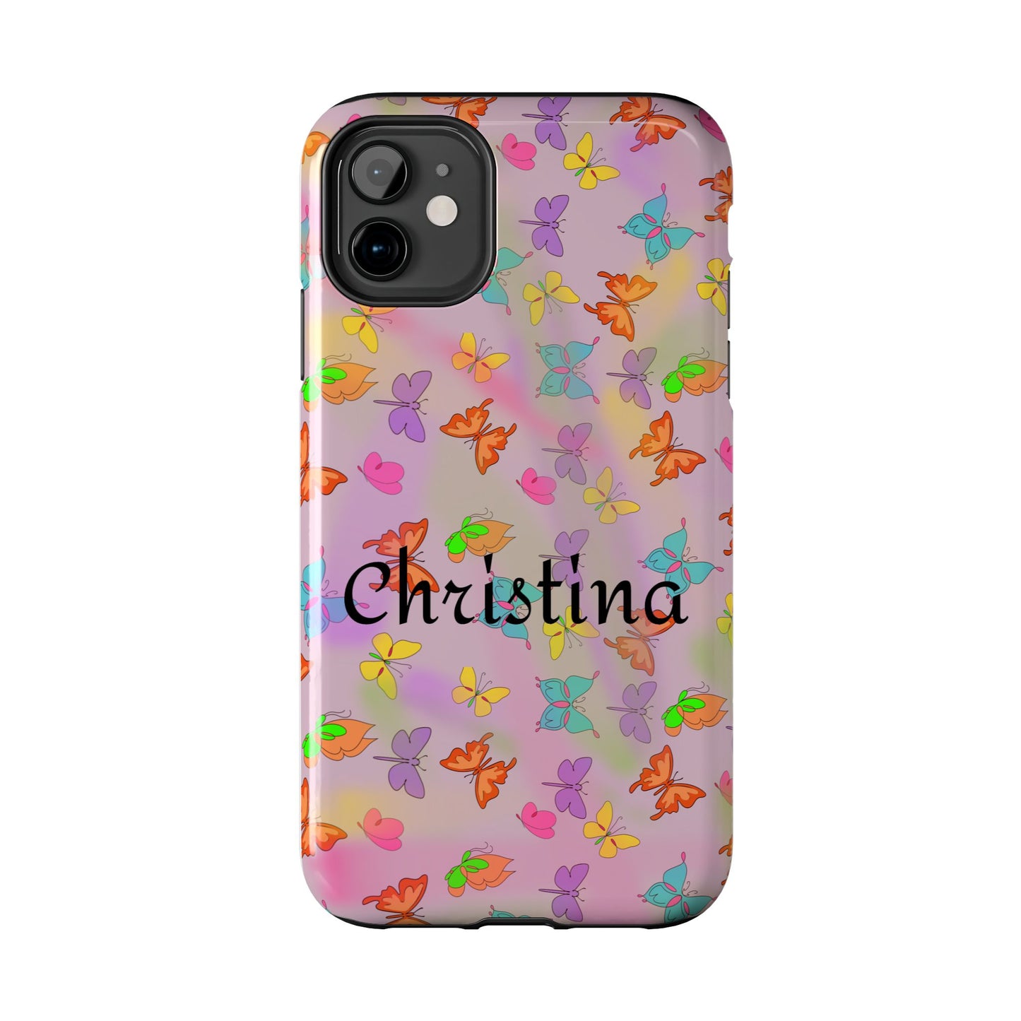 Butterfly Phone Case Personalized with Name