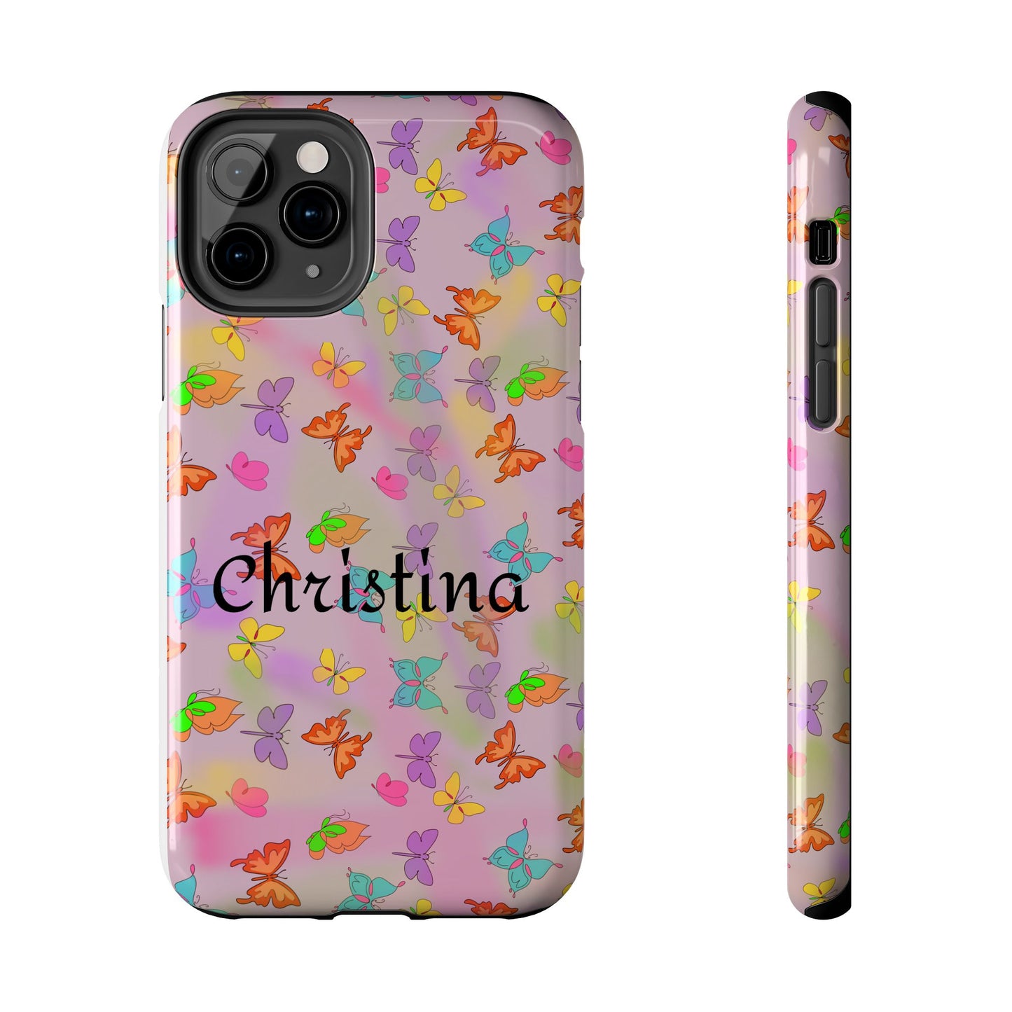 Butterfly Phone Case Personalized with Name