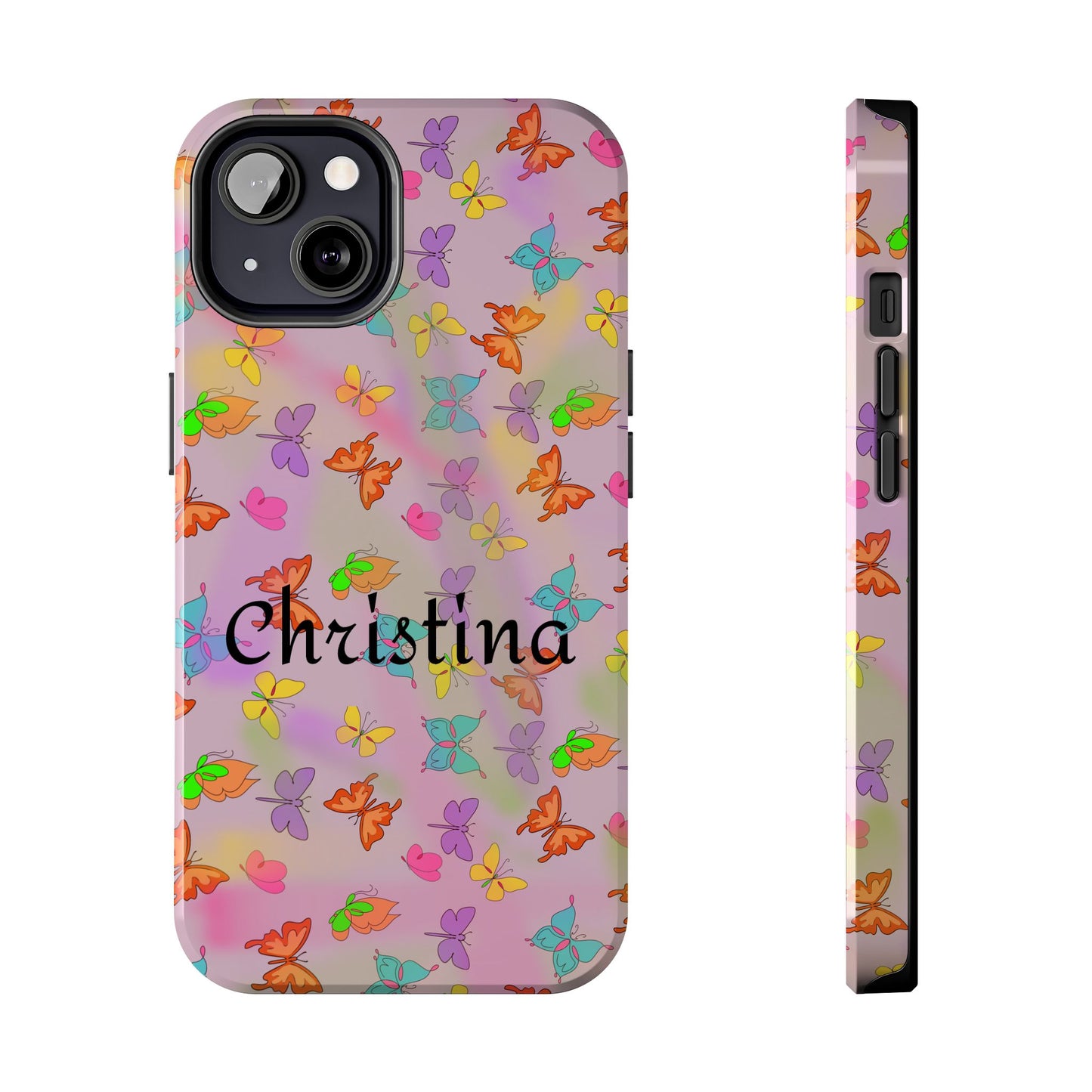 Butterfly Phone Case Personalized with Name