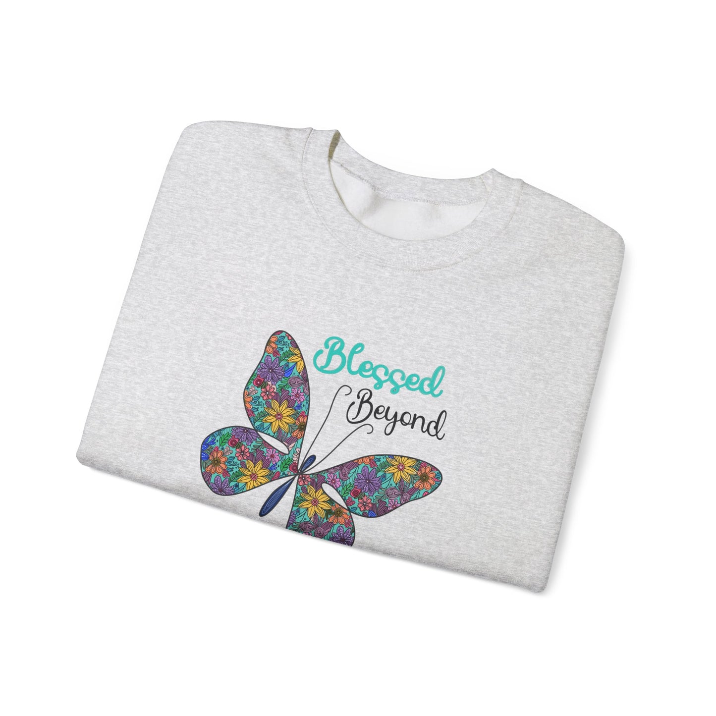 Blessed Beyond Butterfly Crewneck Sweatshirt