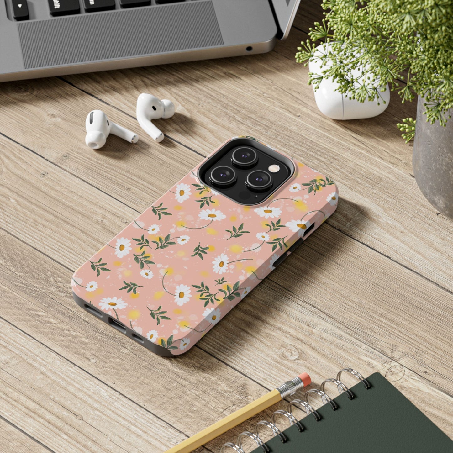 Watercolor Daisy Tough Phone Case