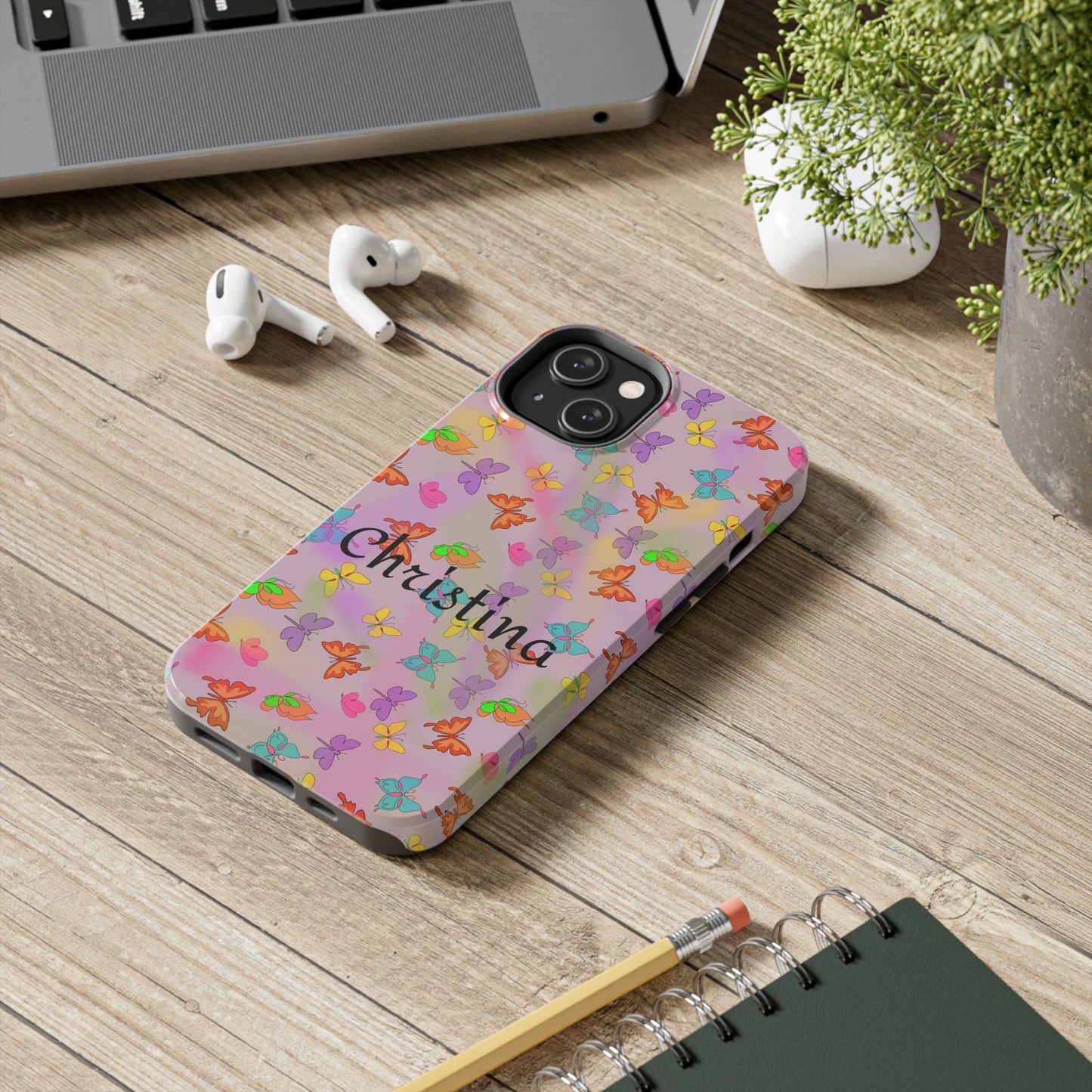 Butterfly Phone Case Personalized with Name