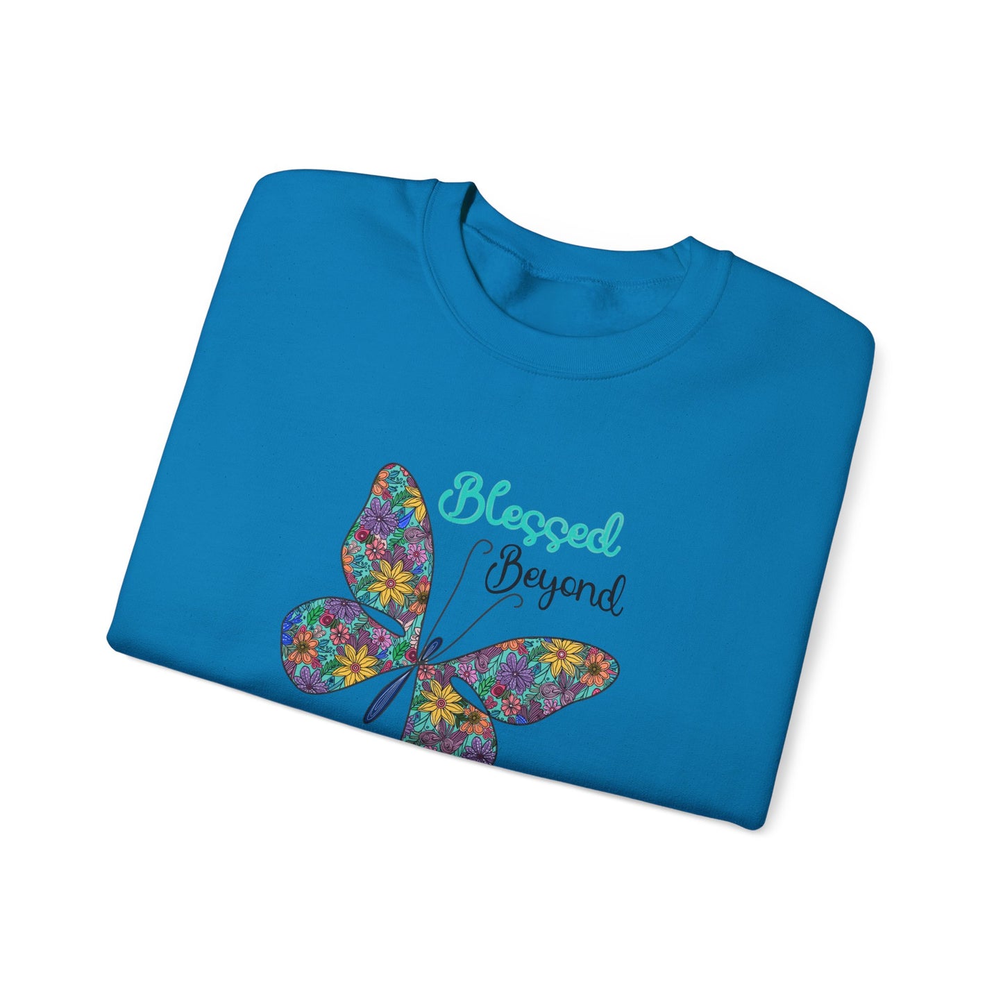 Blessed Beyond Butterfly Crewneck Sweatshirt