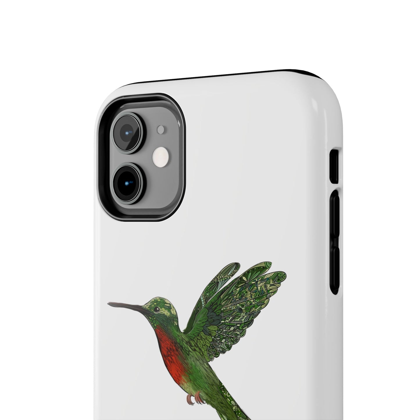 Phone Case - Hummingbird Drawing with Philippians 4:13 Verse