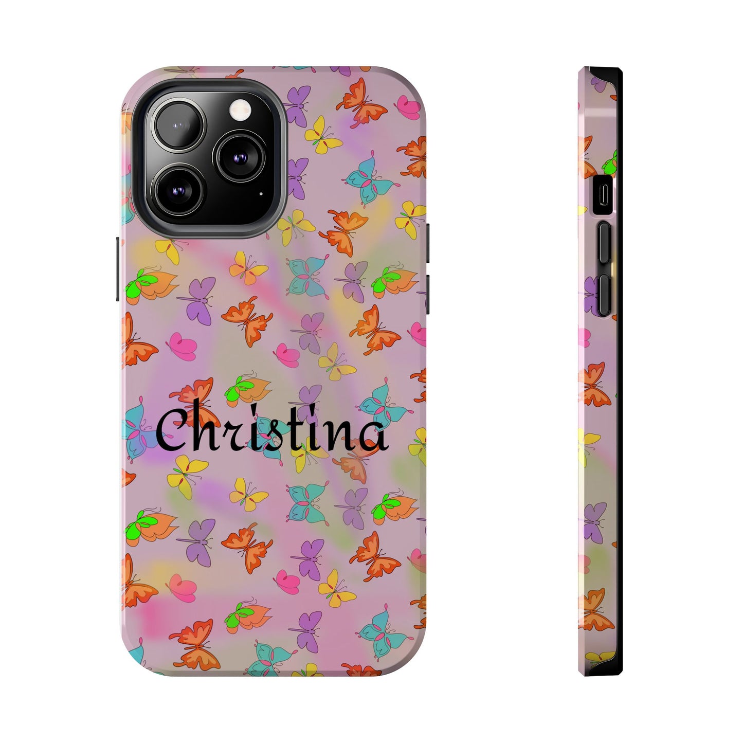 Butterfly Phone Case Personalized with Name