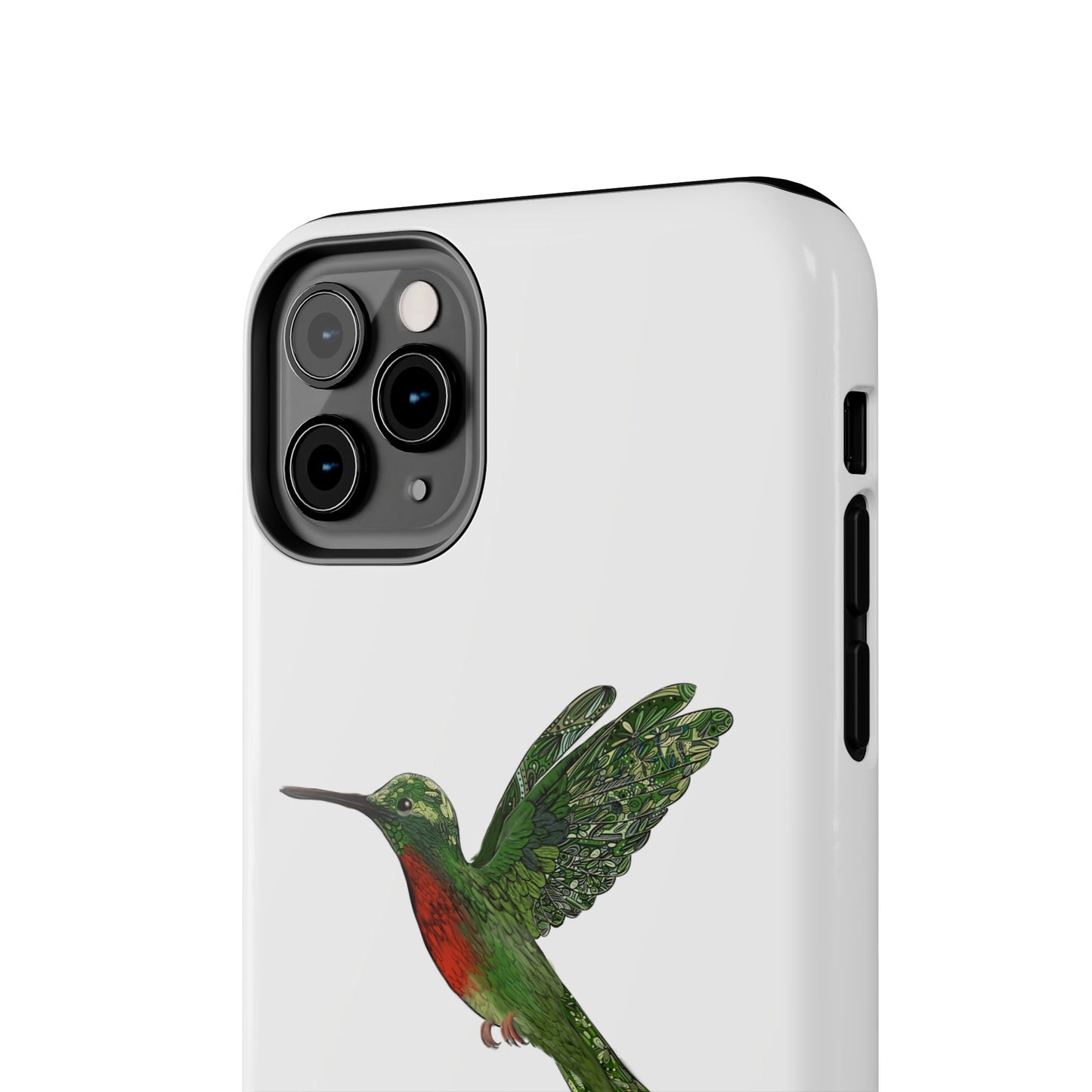 Phone Case - Hummingbird Drawing with Philippians 4:13 Verse