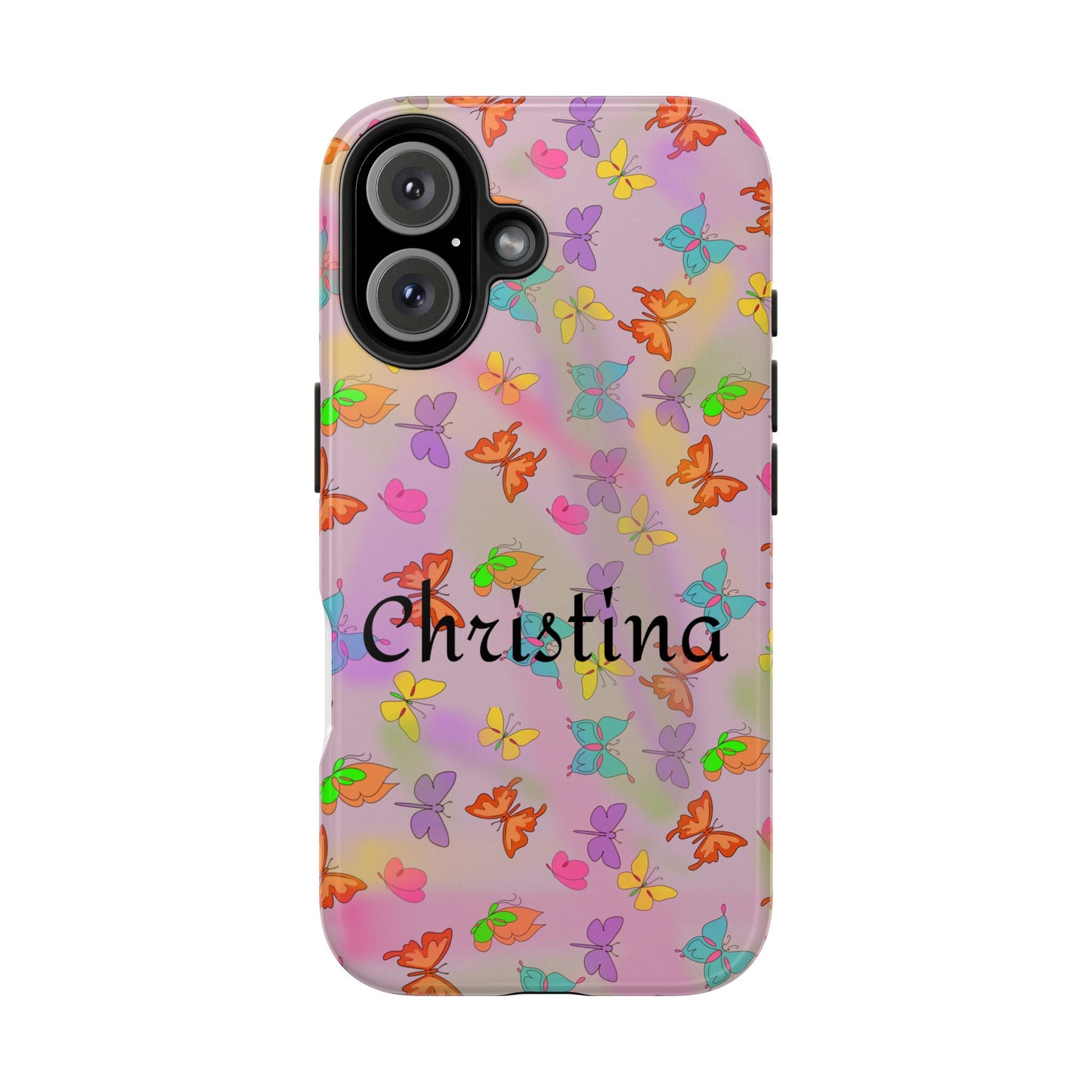 Butterfly Phone Case Personalized with Name