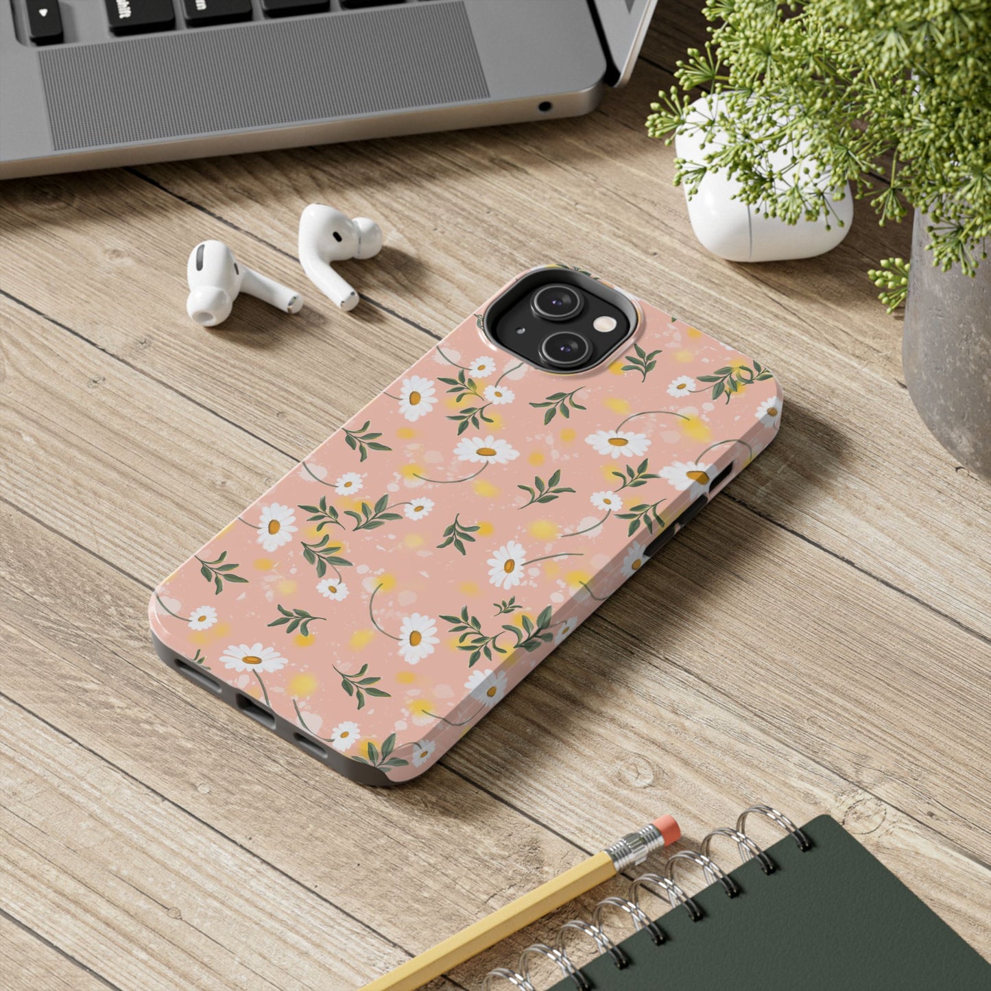 Watercolor Daisy Tough Phone Case