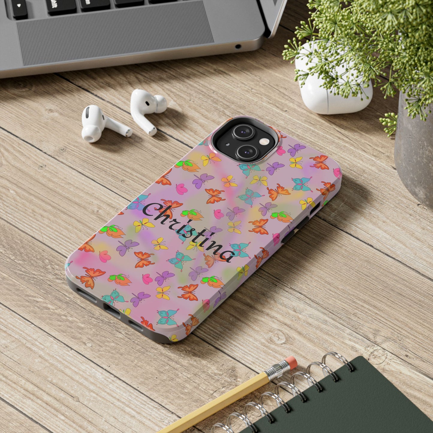 Butterfly Phone Case Personalized with Name