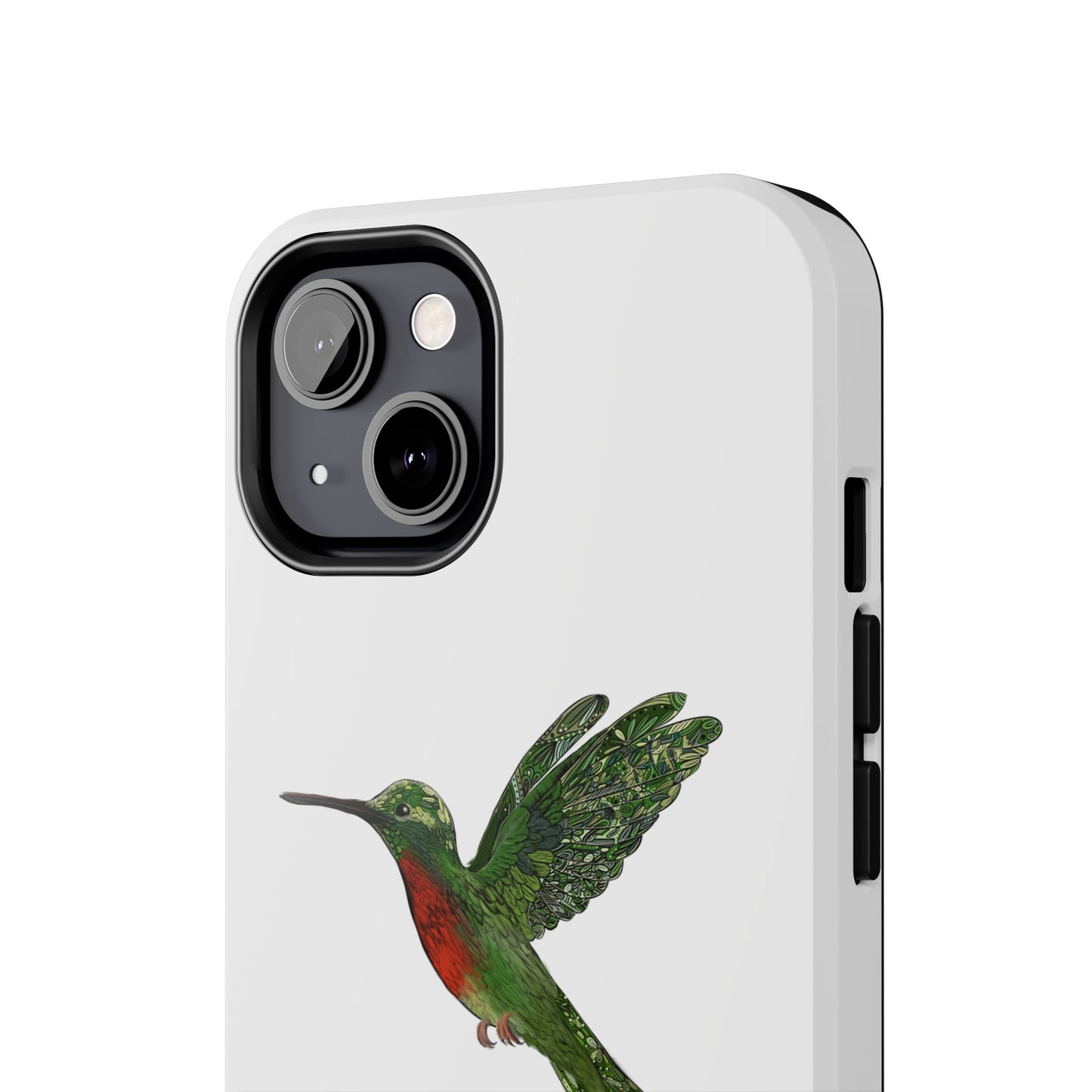 Phone Case - Hummingbird Drawing with Philippians 4:13 Verse