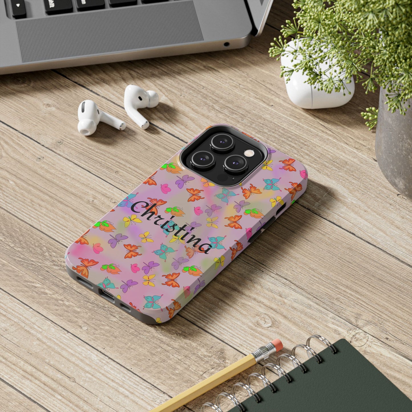 Butterfly Phone Case Personalized with Name