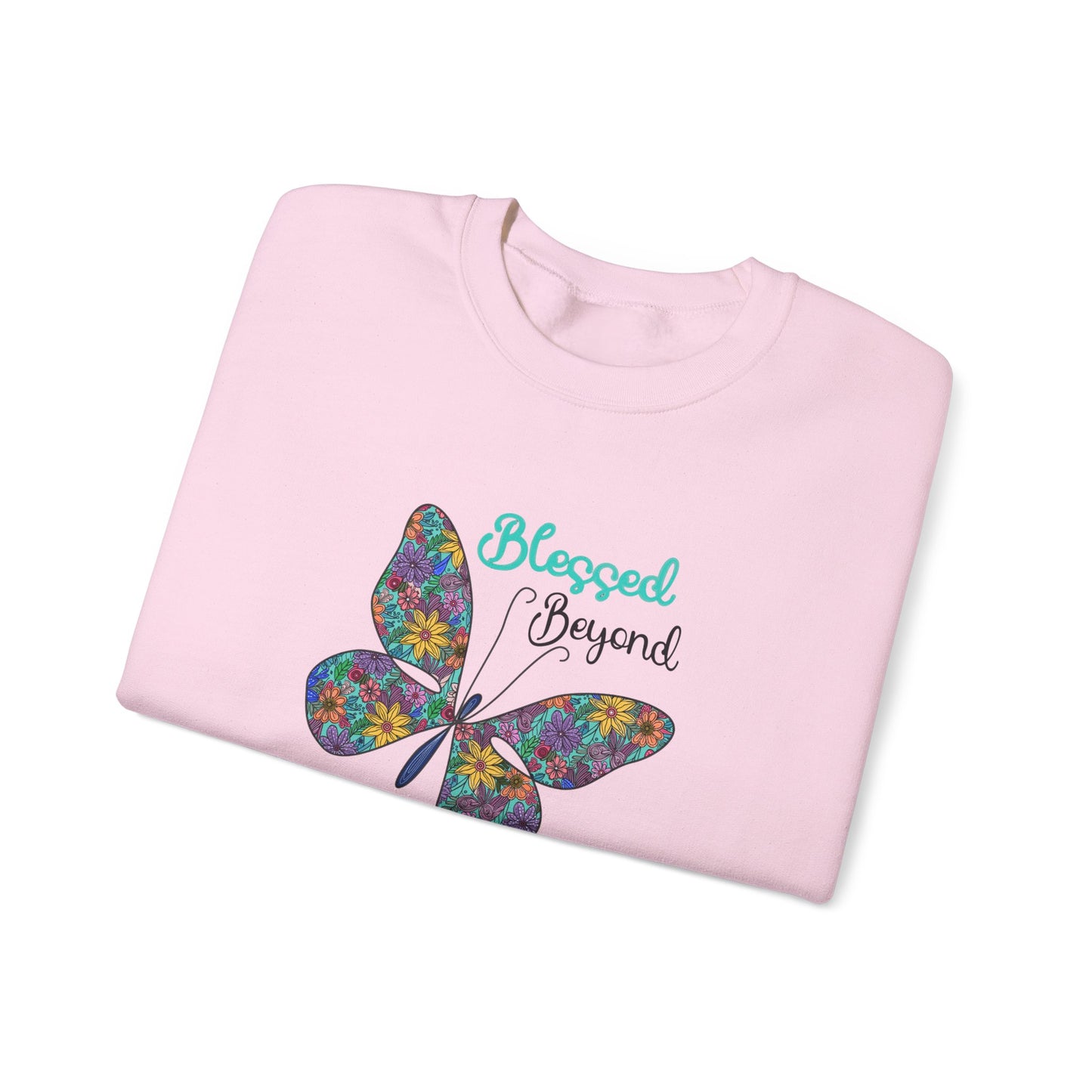 Blessed Beyond Butterfly Crewneck Sweatshirt