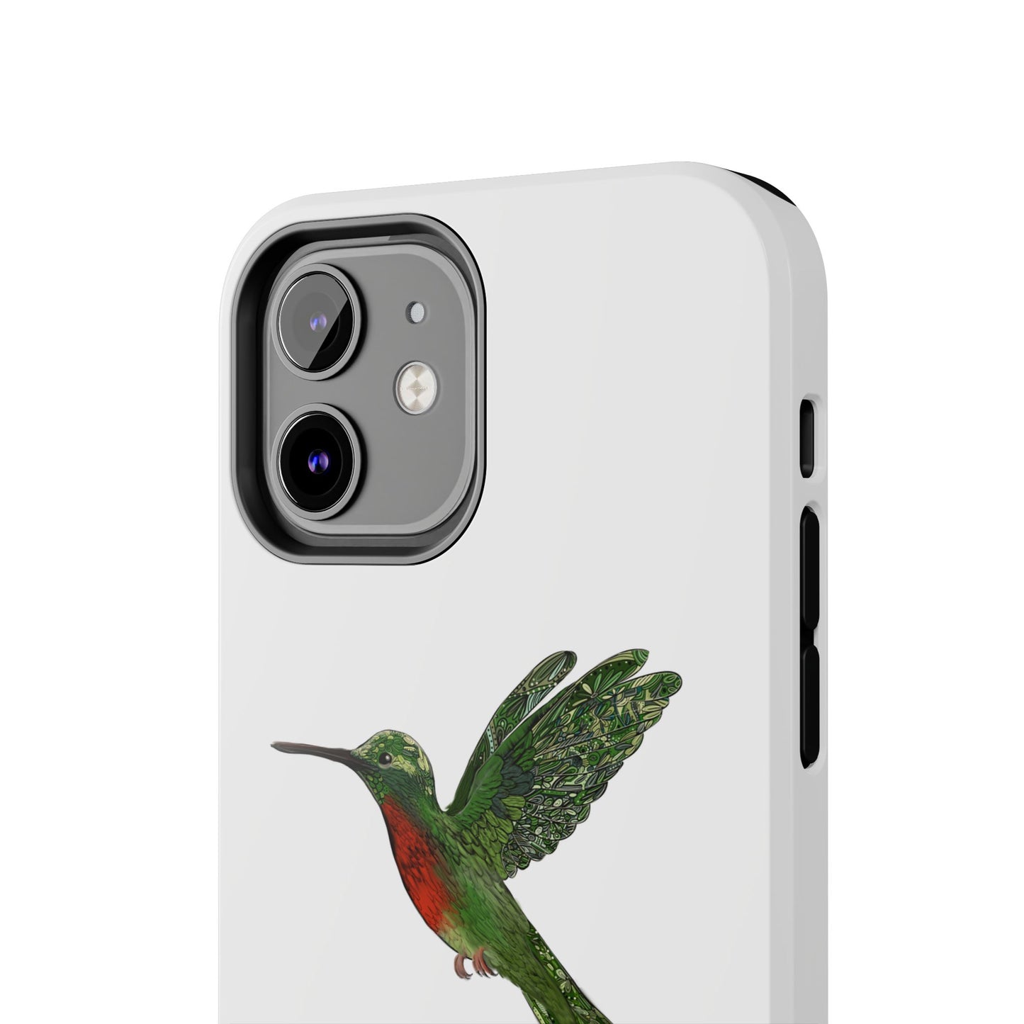 Phone Case - Hummingbird Drawing with Philippians 4:13 Verse