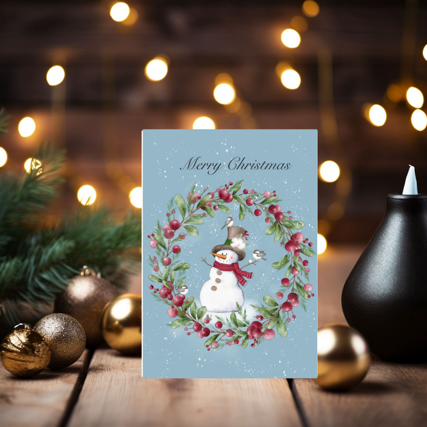 Christmas Snowman Card