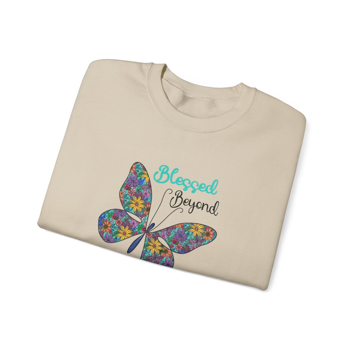 Blessed Beyond Butterfly Crewneck Sweatshirt