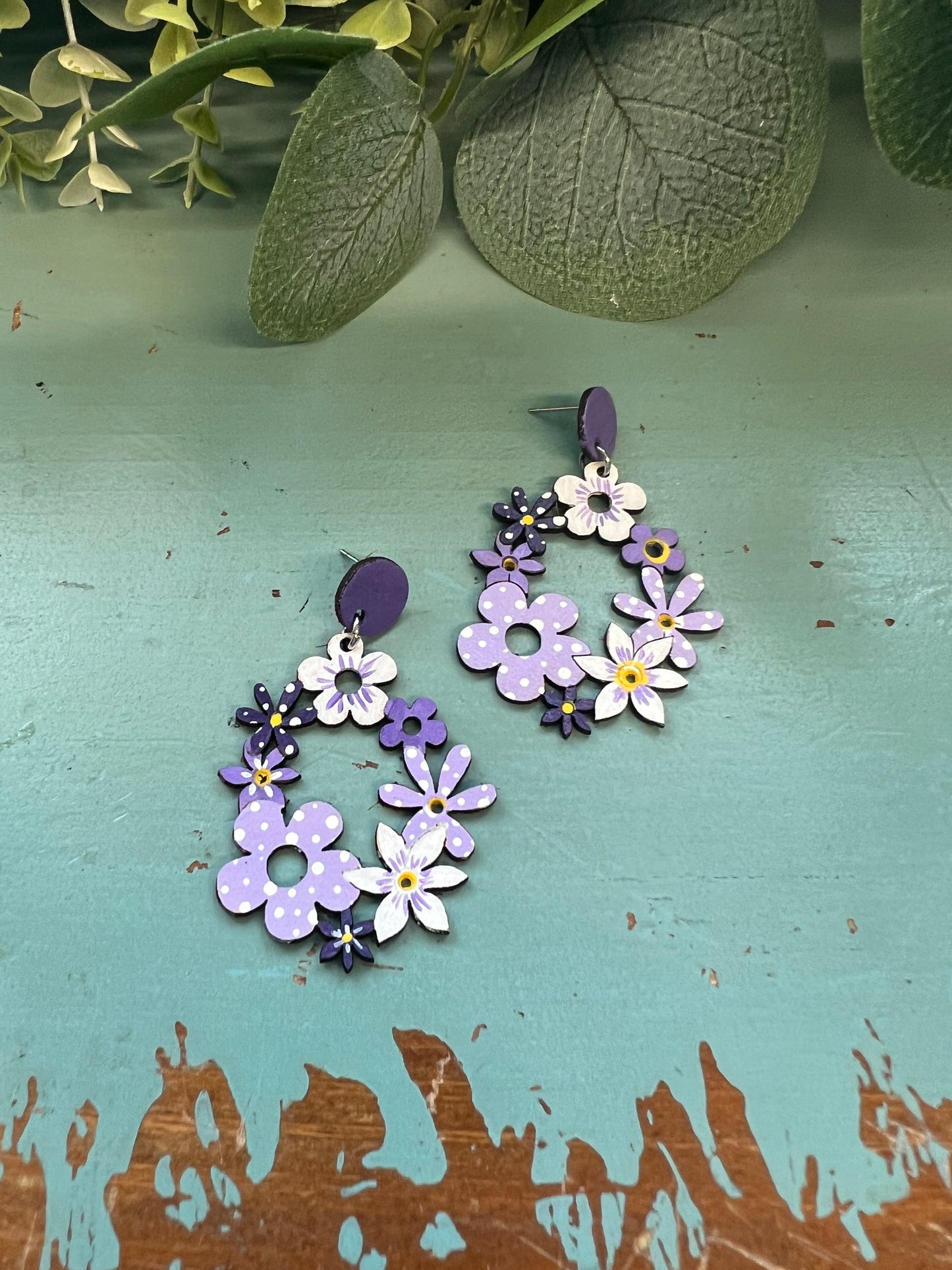 Colorful Flower Earrings