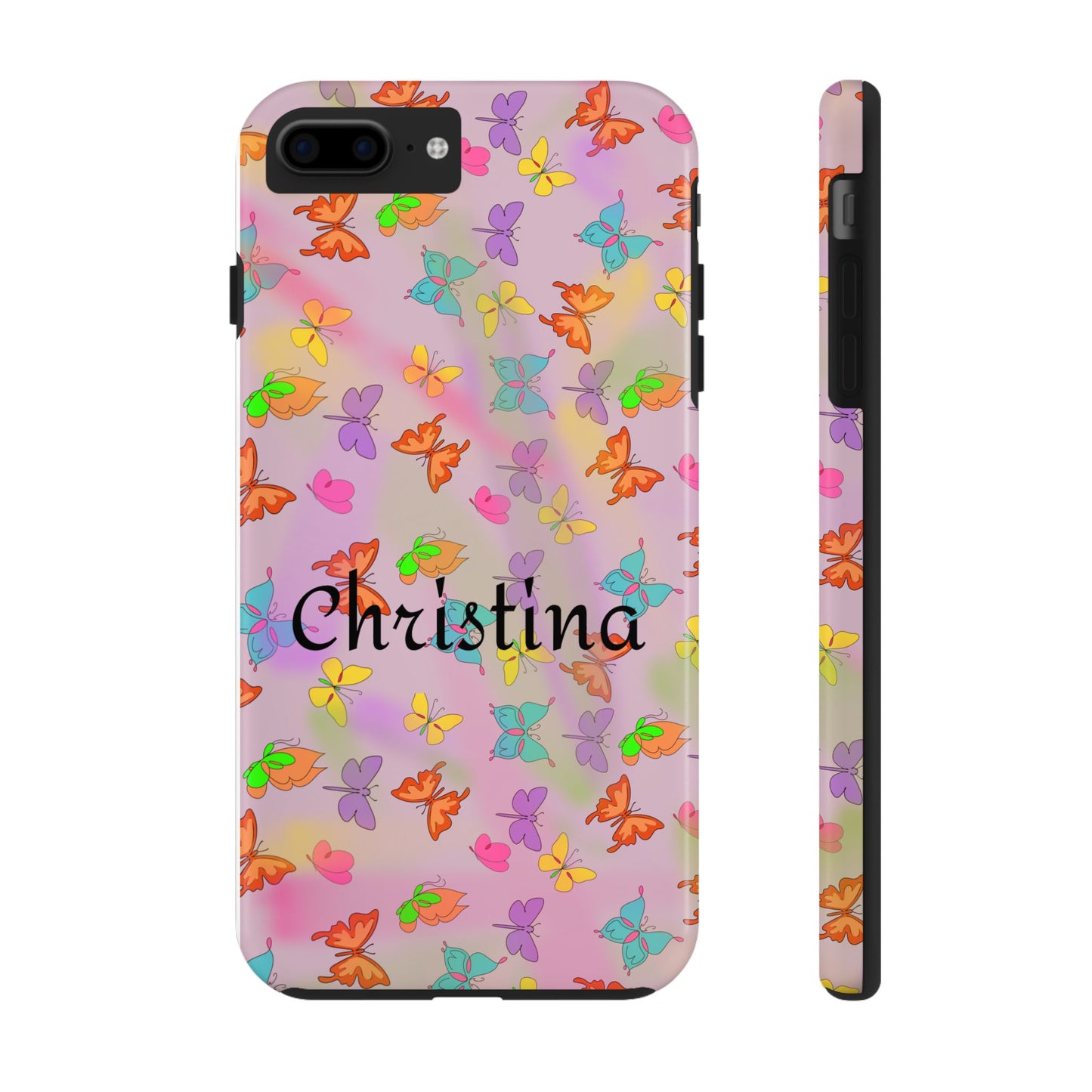 Butterfly Phone Case Personalized with Name