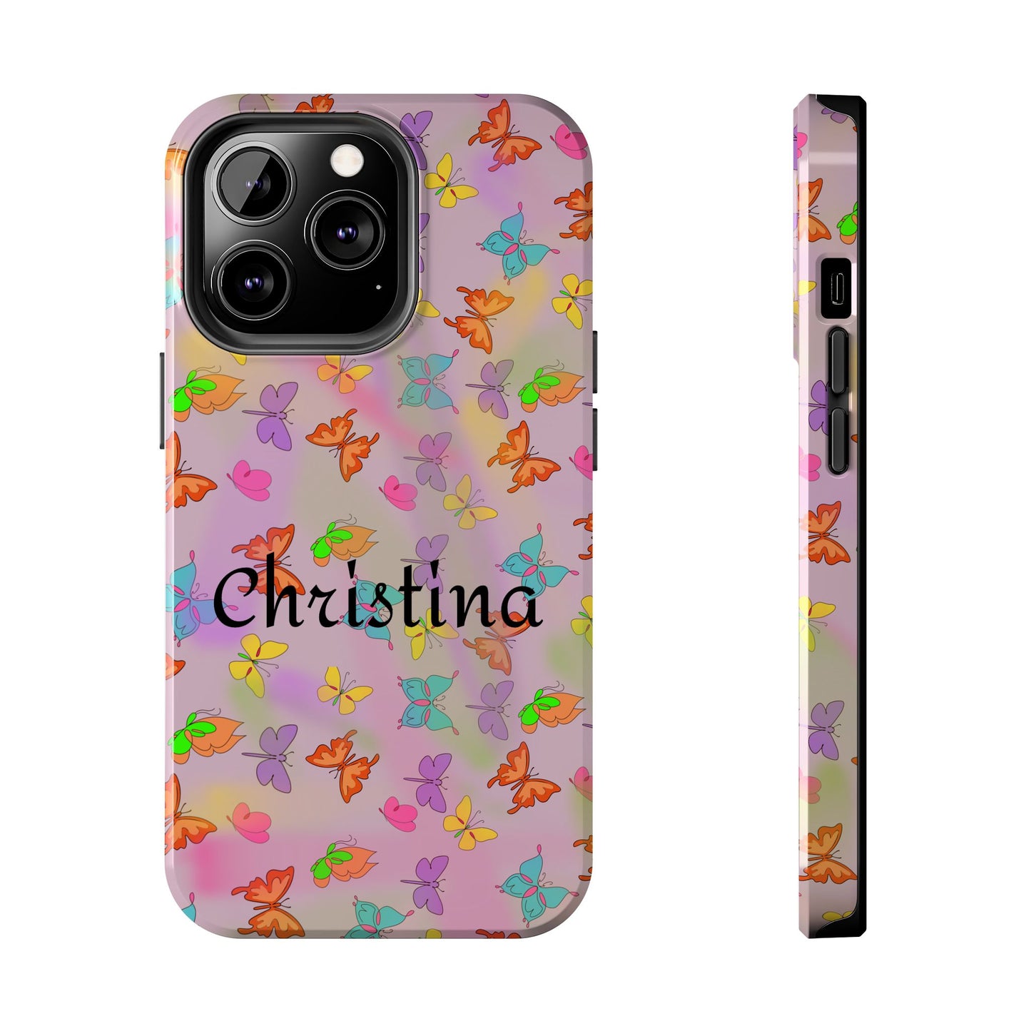 Butterfly Phone Case Personalized with Name