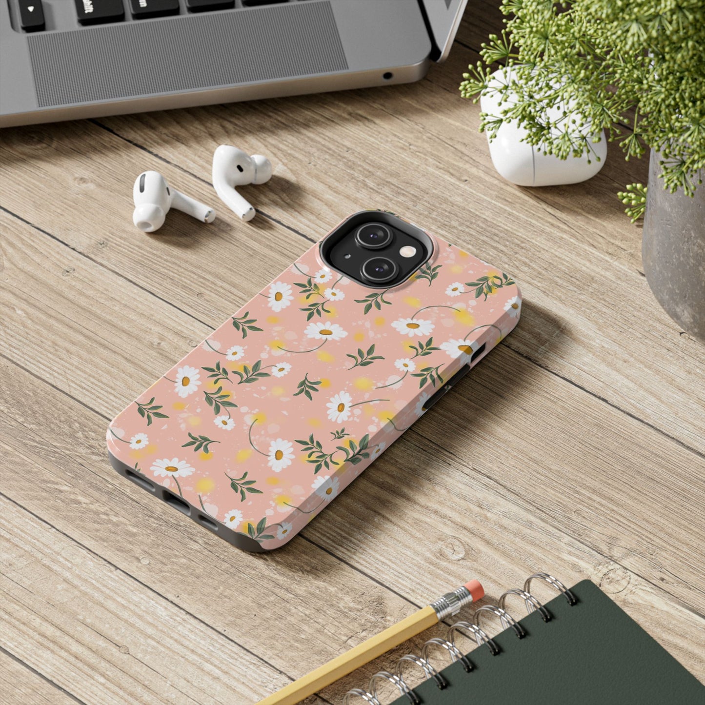 Watercolor Daisy Tough Phone Case