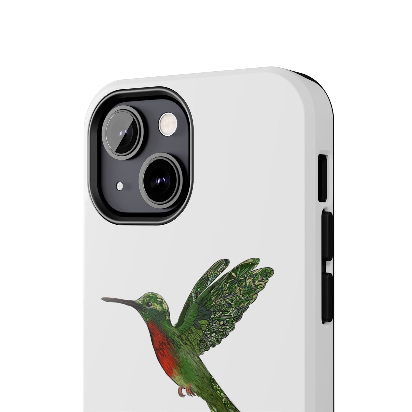 Phone Case - Hummingbird Drawing with Philippians 4:13 Verse