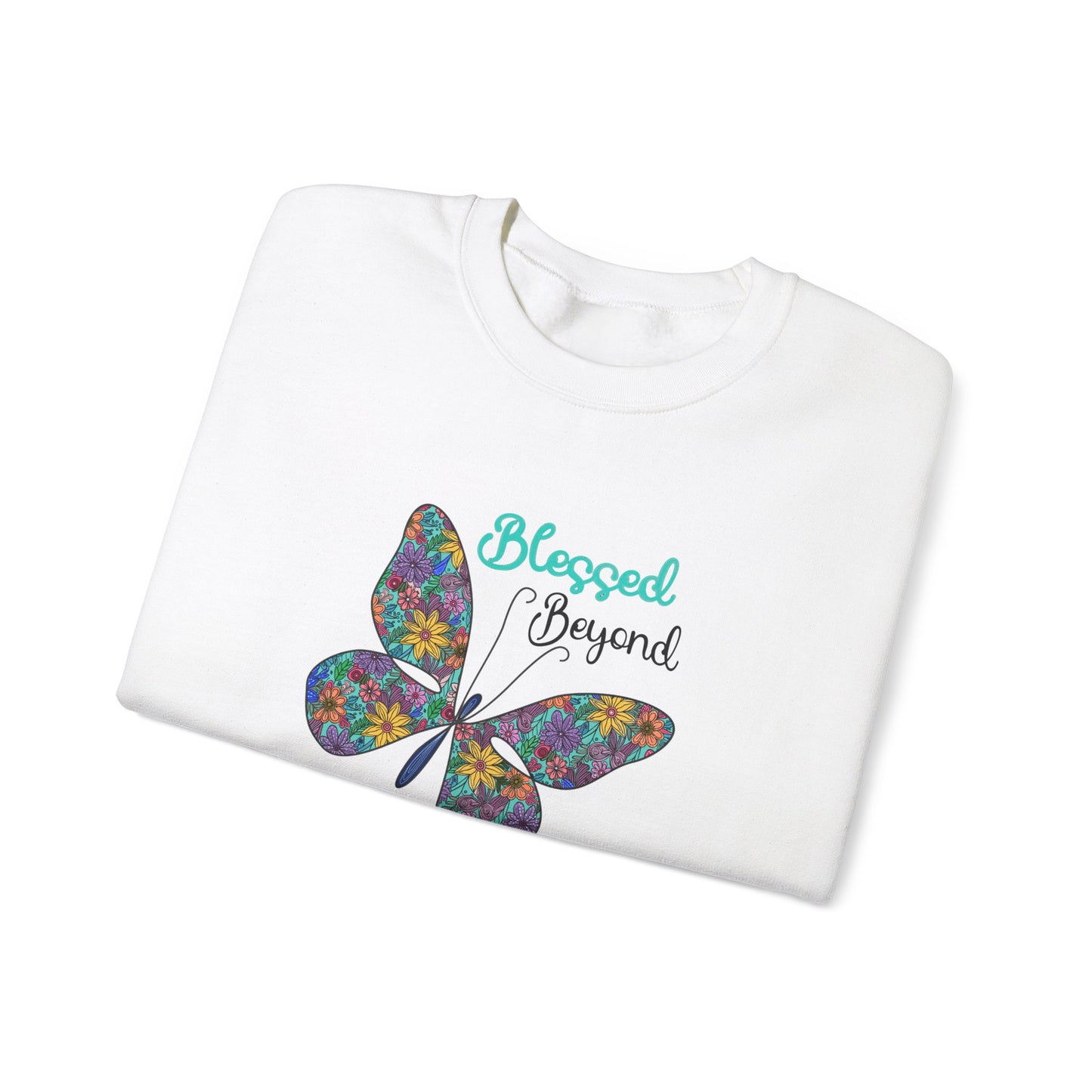 Blessed Beyond Butterfly Crewneck Sweatshirt