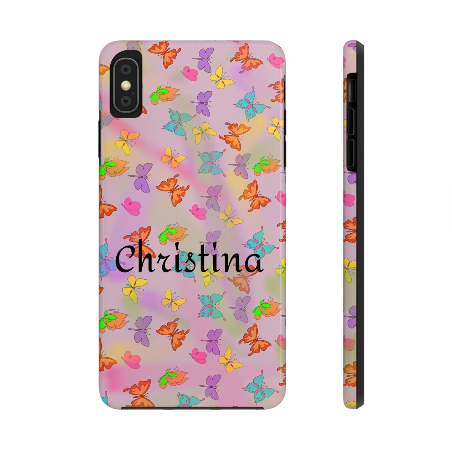 Butterfly Phone Case Personalized with Name