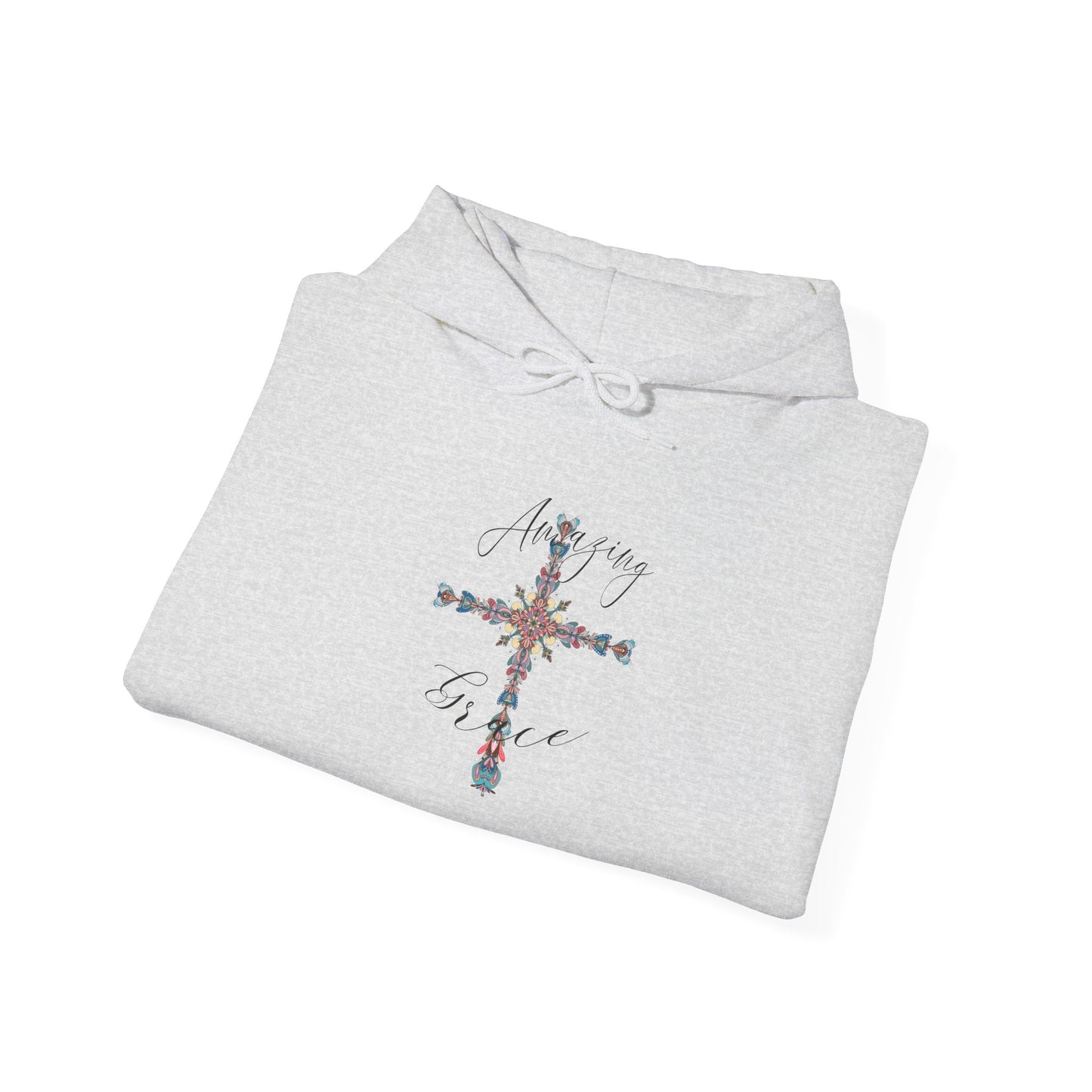 Pastel Amazing Grace Cross Hoodie Sweatshirt