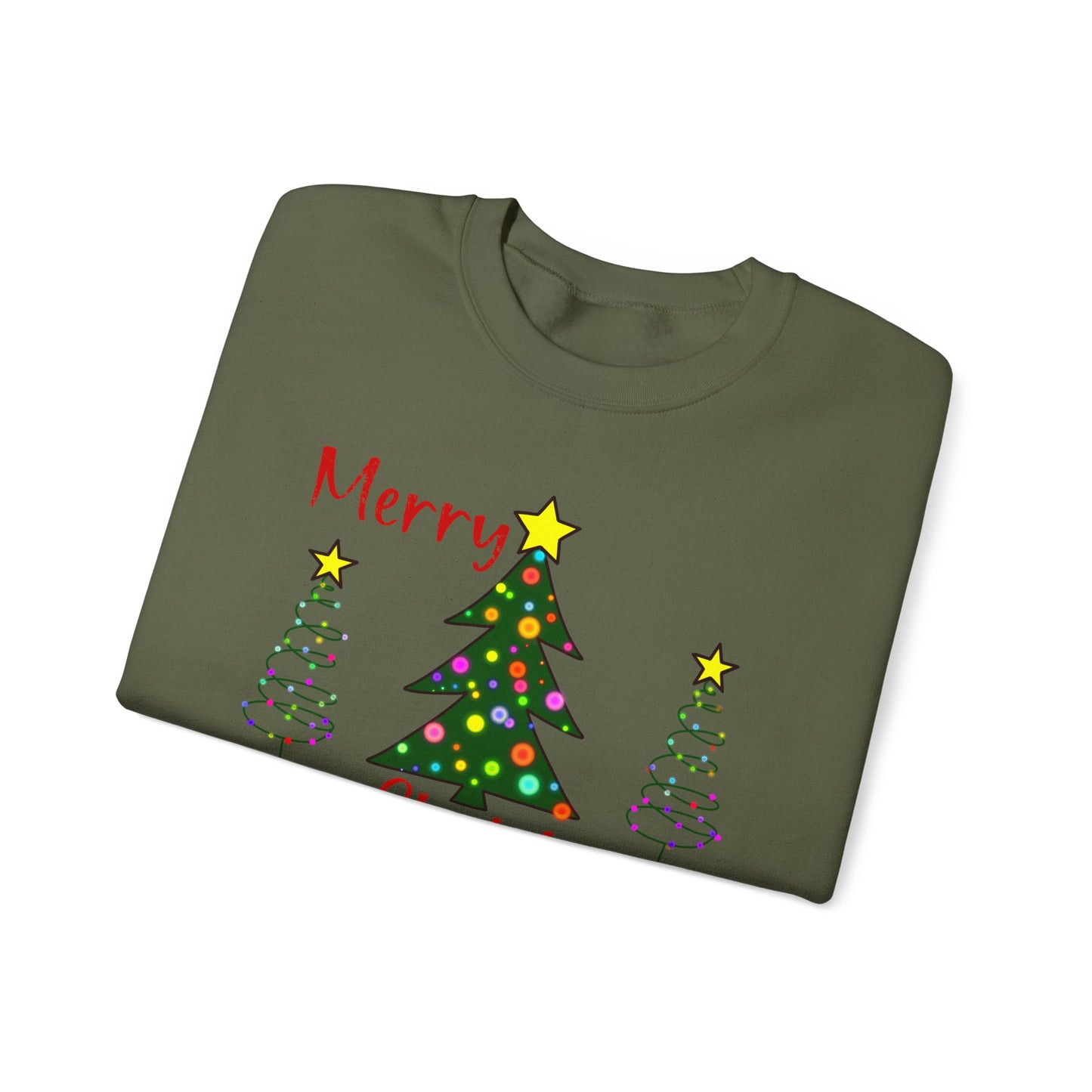 Christmas Trees Crewneck Sweatshirt Merry Christmas Shirt