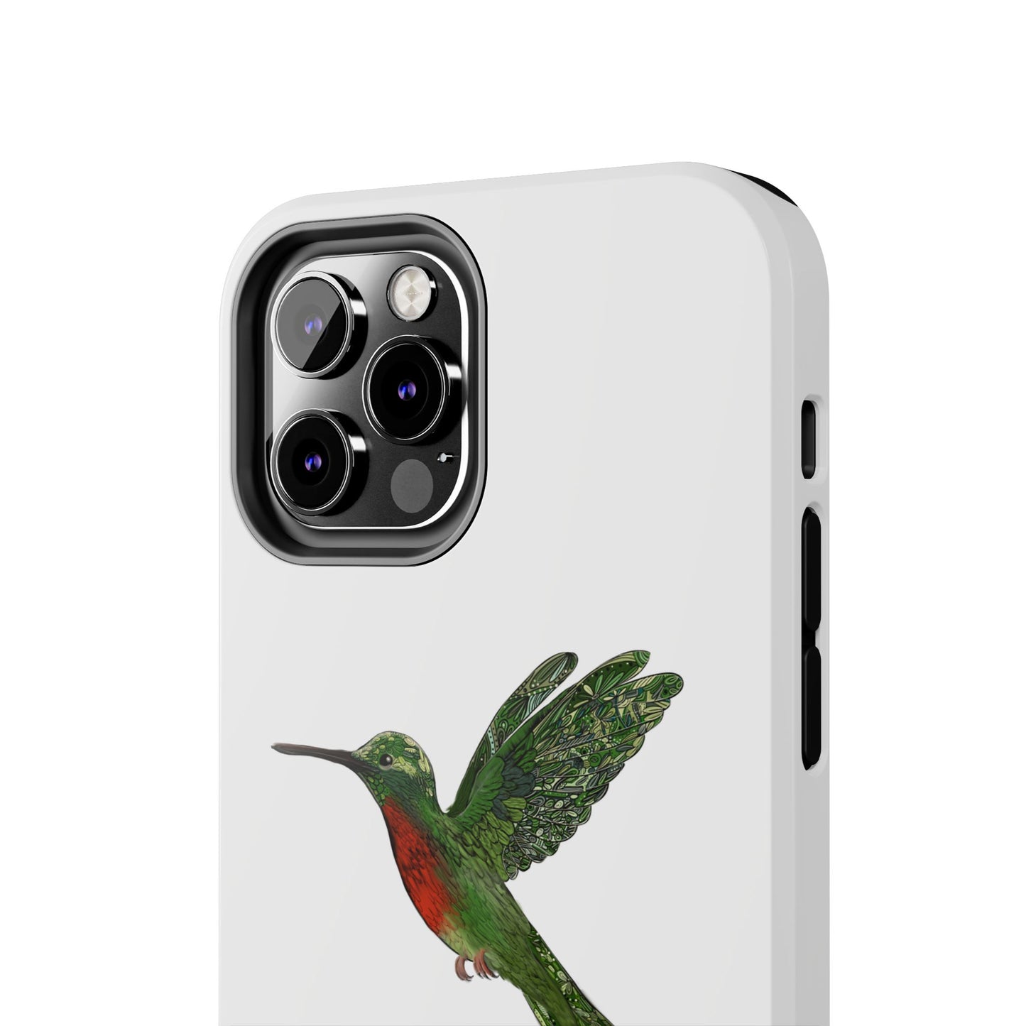 Phone Case - Hummingbird Drawing with Philippians 4:13 Verse