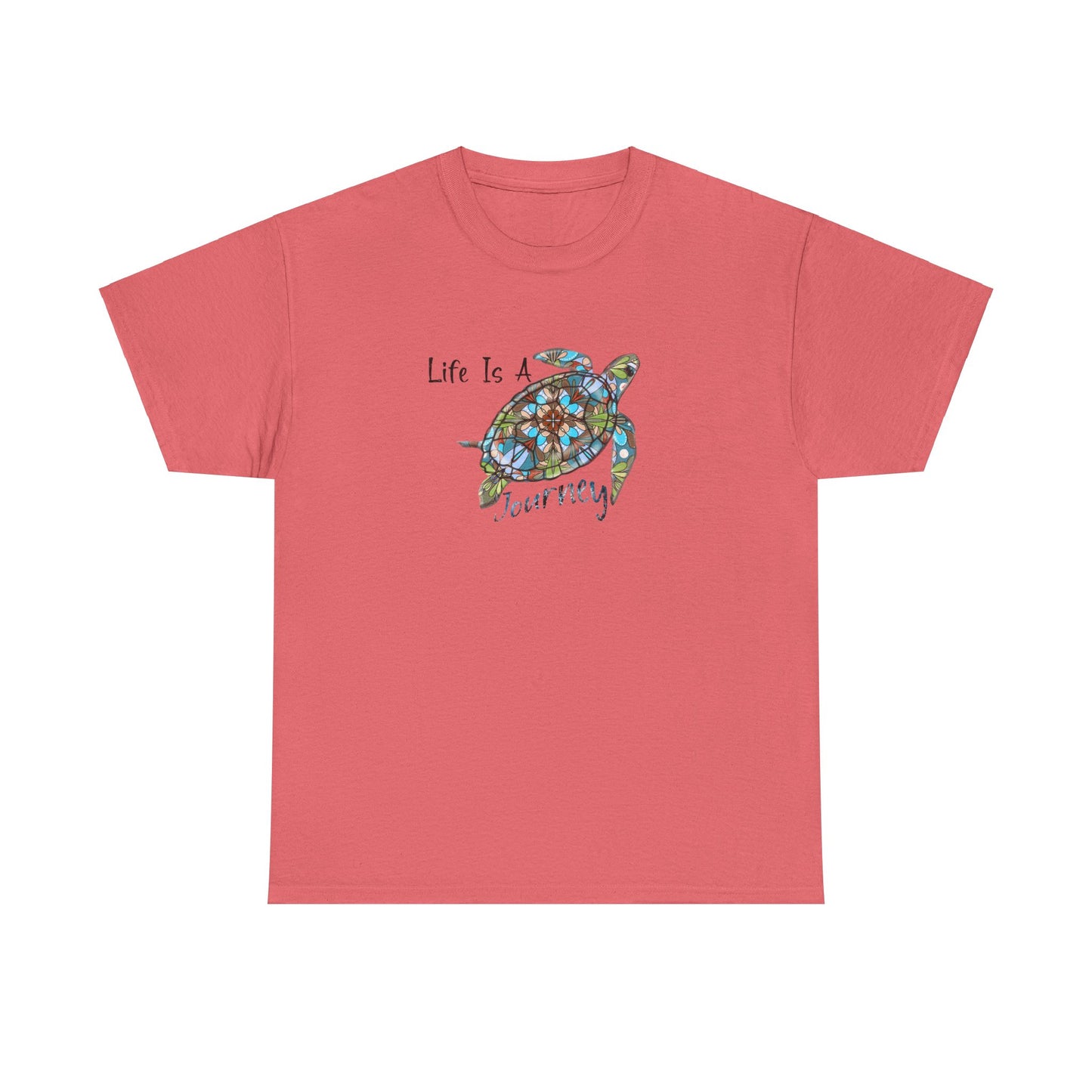 Turtle Doodle Unisex Tee - Colorful Waters and Life Journey Design