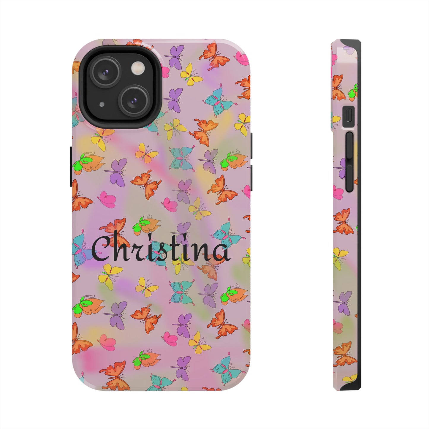 Butterfly Phone Case Personalized with Name