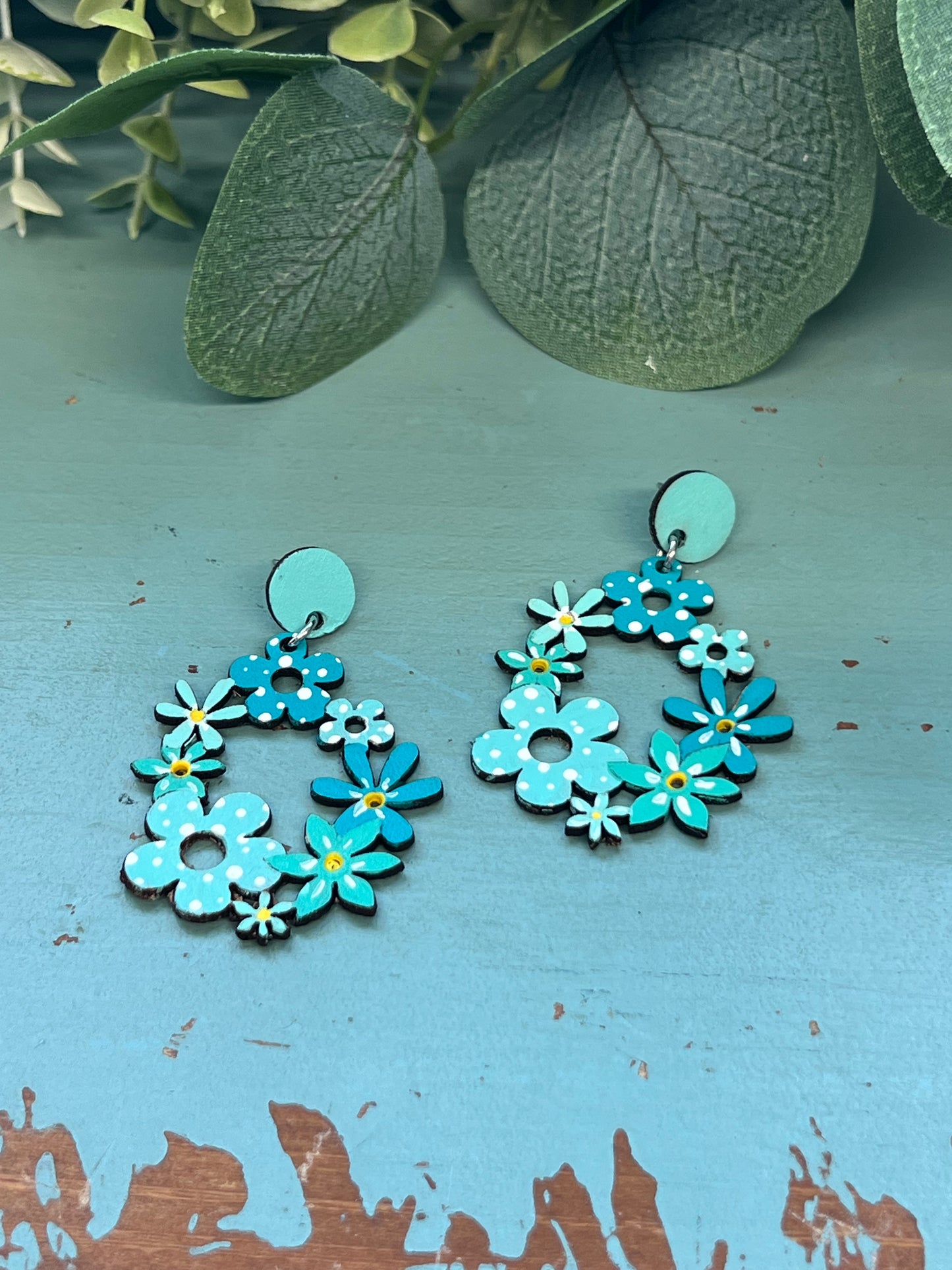 Colorful Flower Earrings