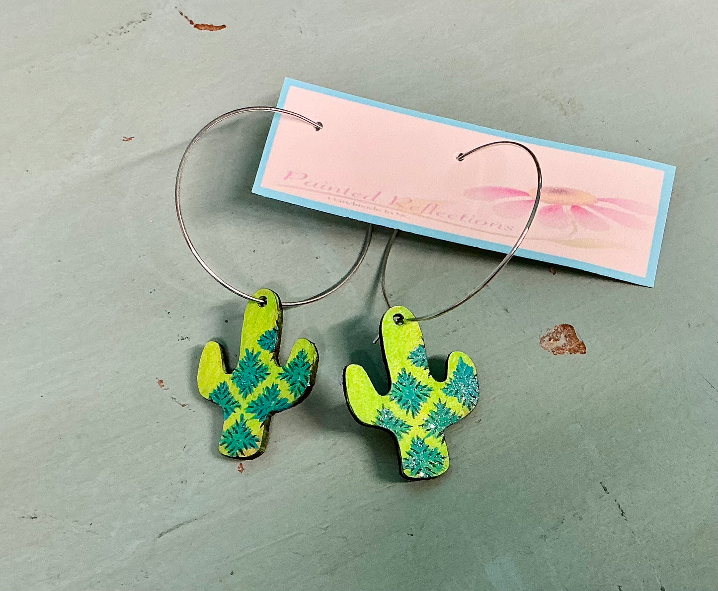 Deco Style Cactus Earrings