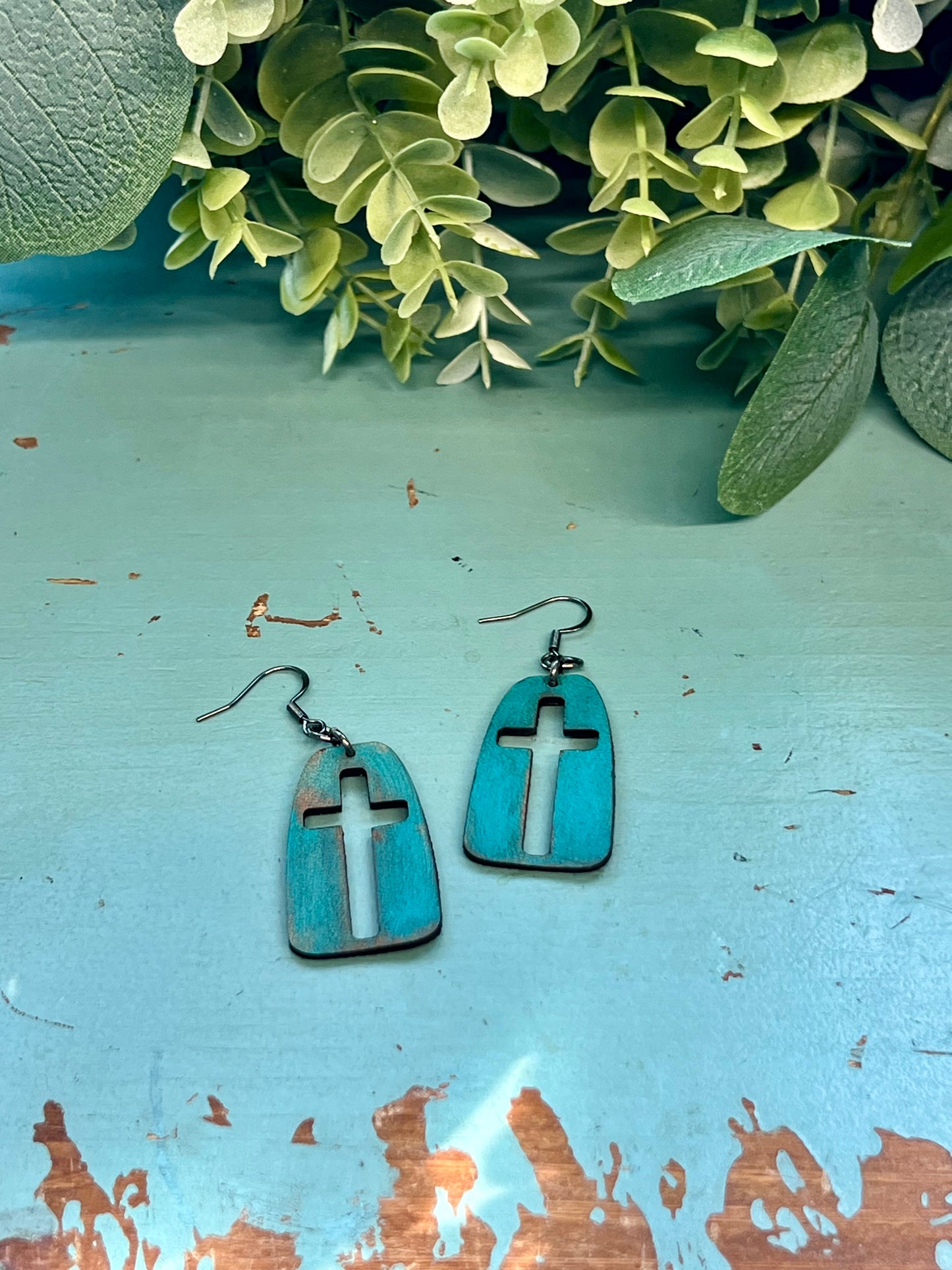 Cross Cut Out Earrings