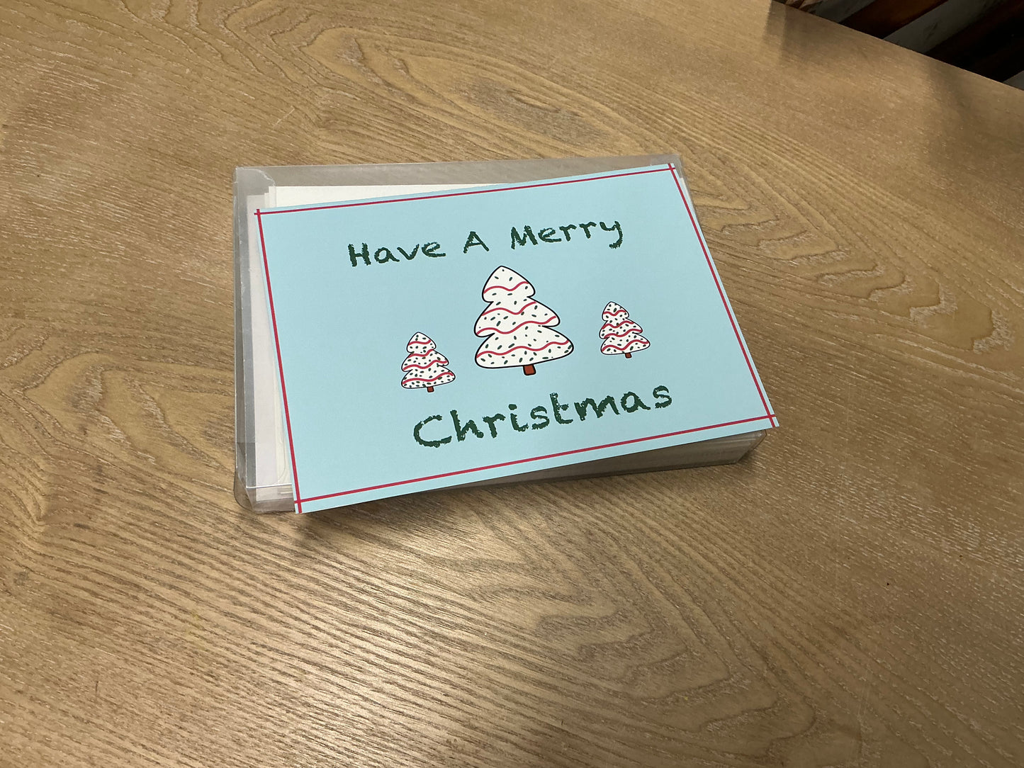 Christmas Cake Trees Card